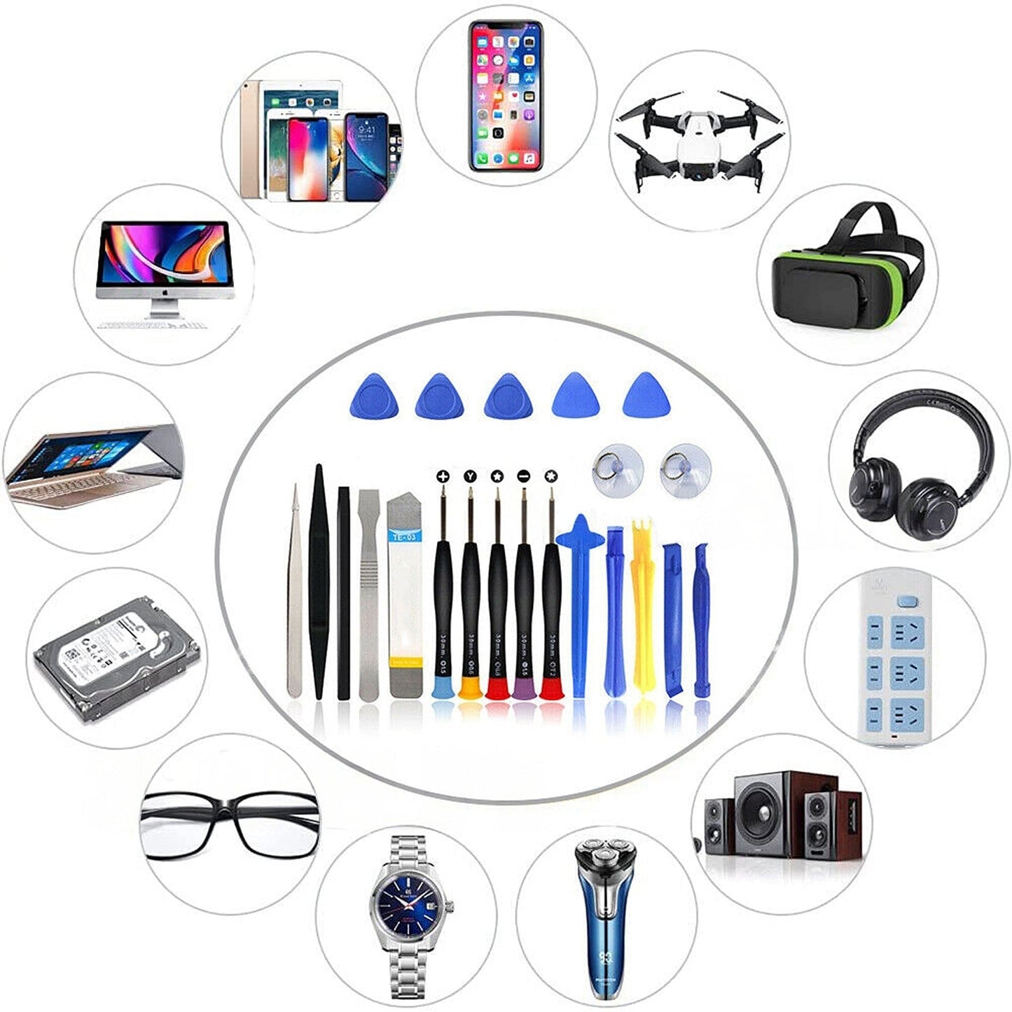 Phone Repair Screwdriver Kit 22 in 1 Mobile Prying Tool Set