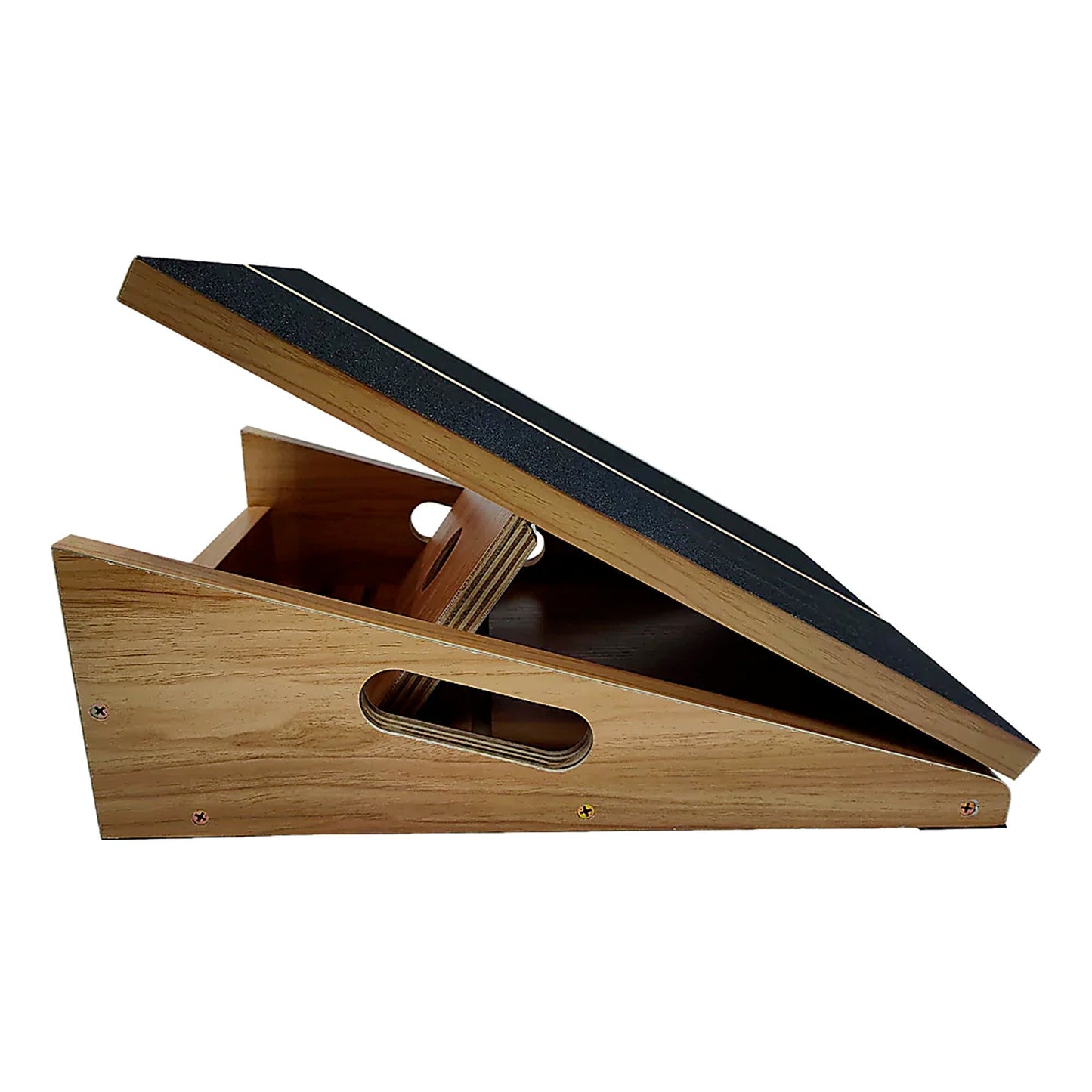 Adjustable Incline Wooden Exercise Board with Non-Slip Surface
