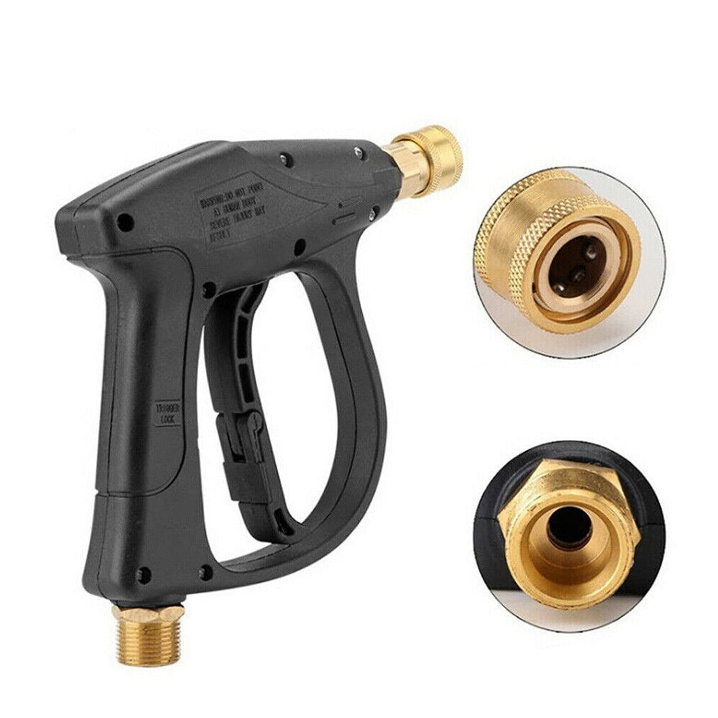 High-Pressure Water Gun for Car Washing with Short Wand and 5 Nozzle Attachments