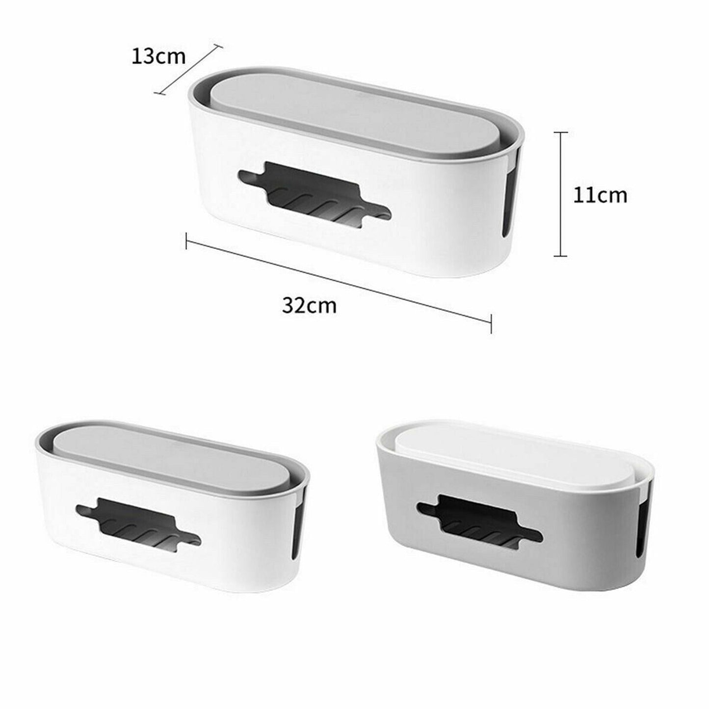 Cable Management Storage Box for Power Socket Wire Tidy Safety Case