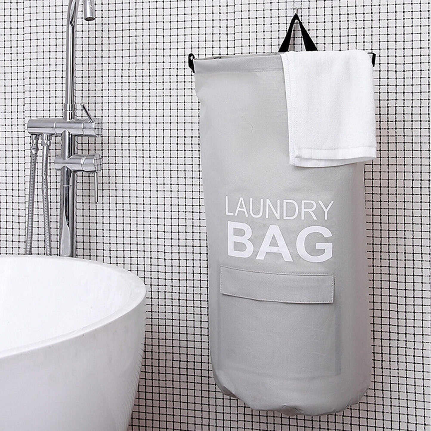 70L Oxford Foldable Laundry Bag Durable and Washable Organizer