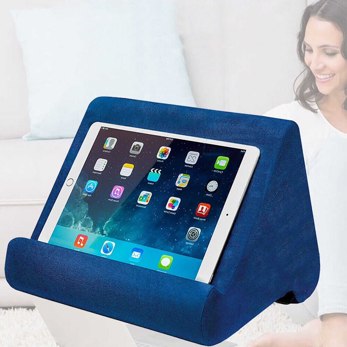 Tablet Pillow Stand Cushion Holder for iPad Reading Book Rest