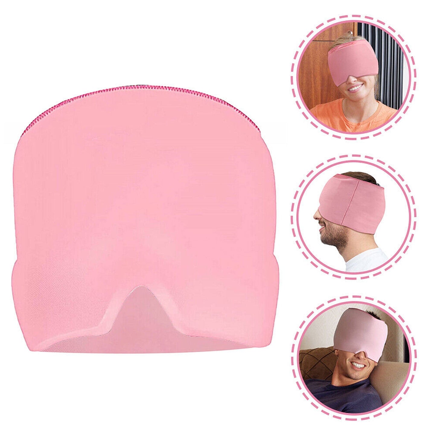 Therapeutic Ice Pack Gel Eye Mask for Migraine and Headache Relief