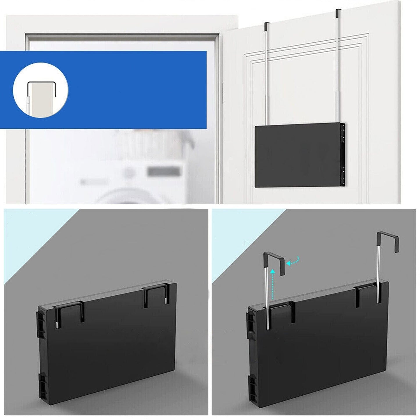Three-Way Tri-fold Self Haircut and Makeup Mirror Hanging Styling Tool