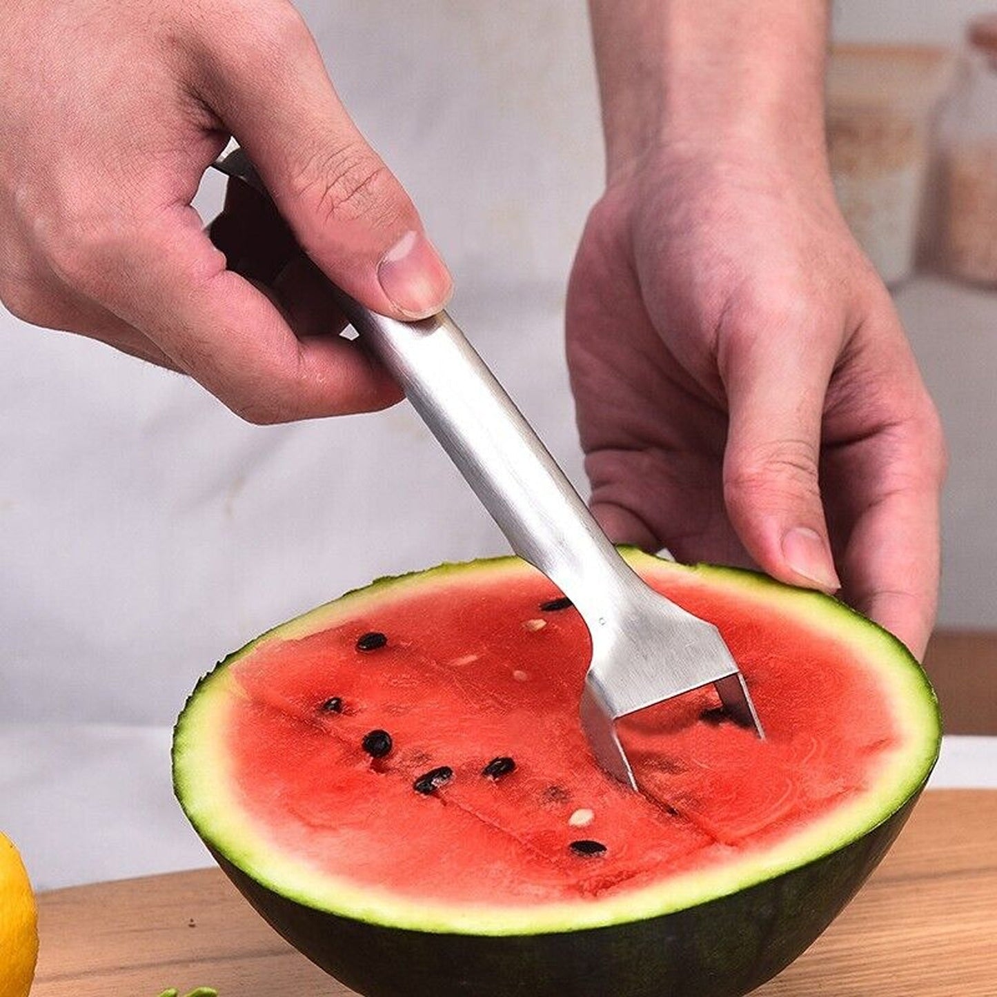 Stainless Steel Watermelon Fork and Slicer Multi-tool