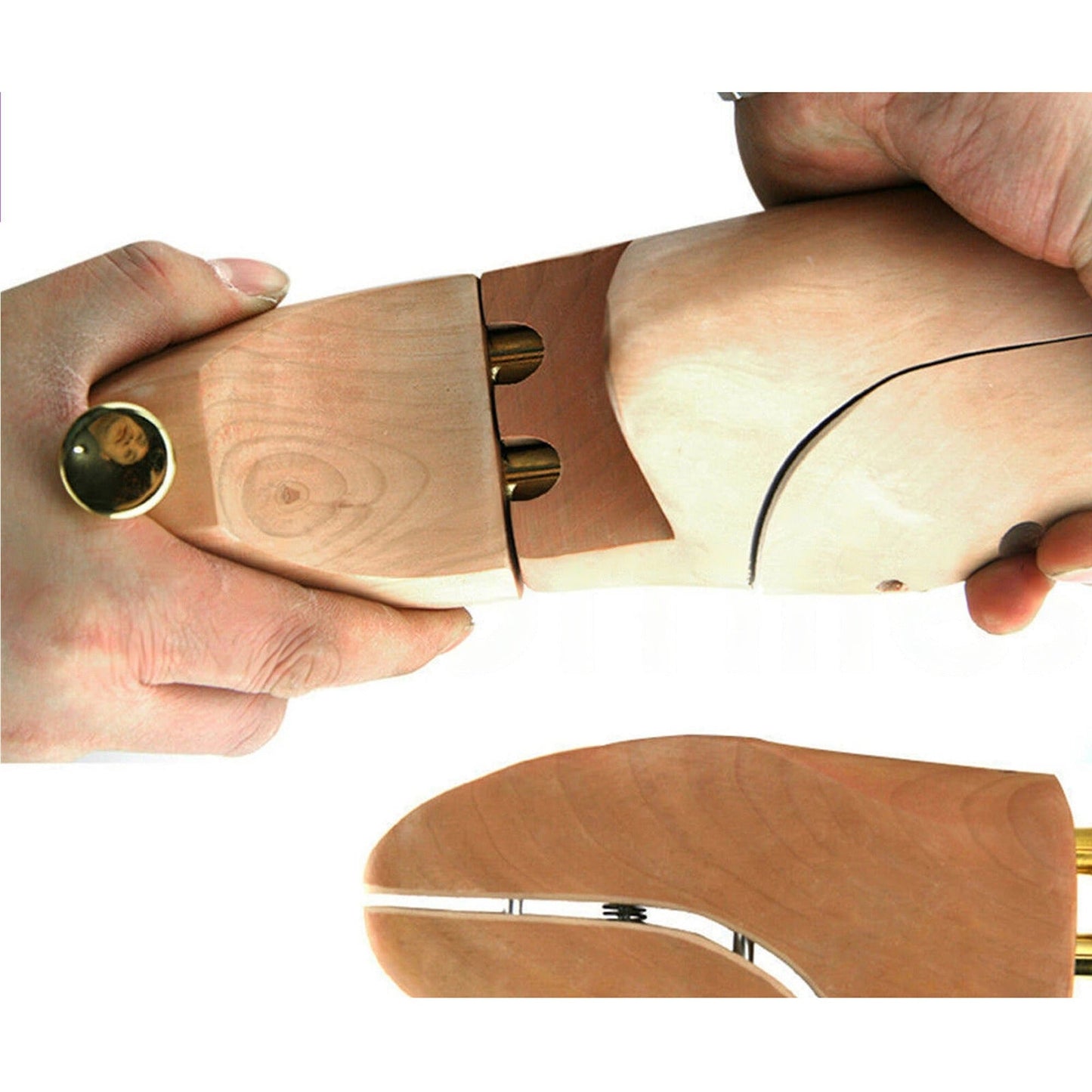 Adjustable Cedar Wood Shoe Tree Shaper and Stretcher for Men and Women