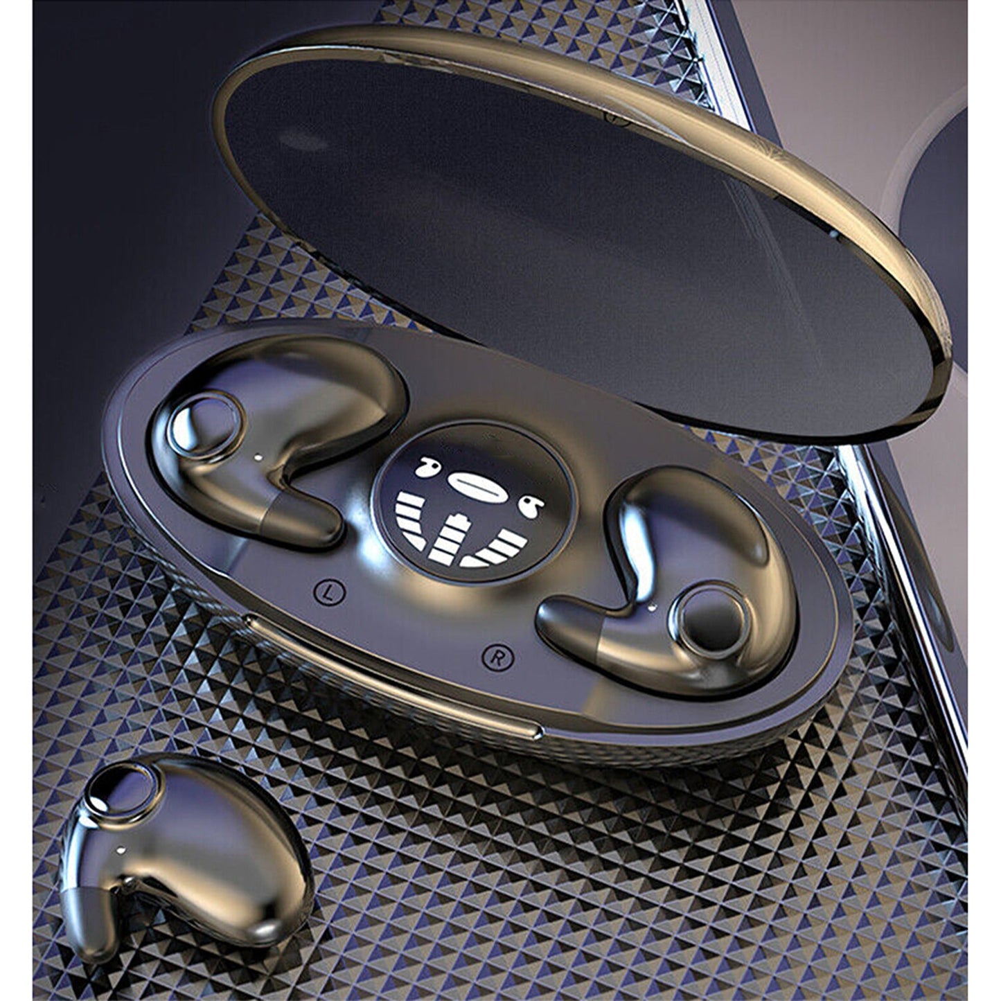 Invisible Sleep Earphones Waterproof Wireless Double Noise Cancelling