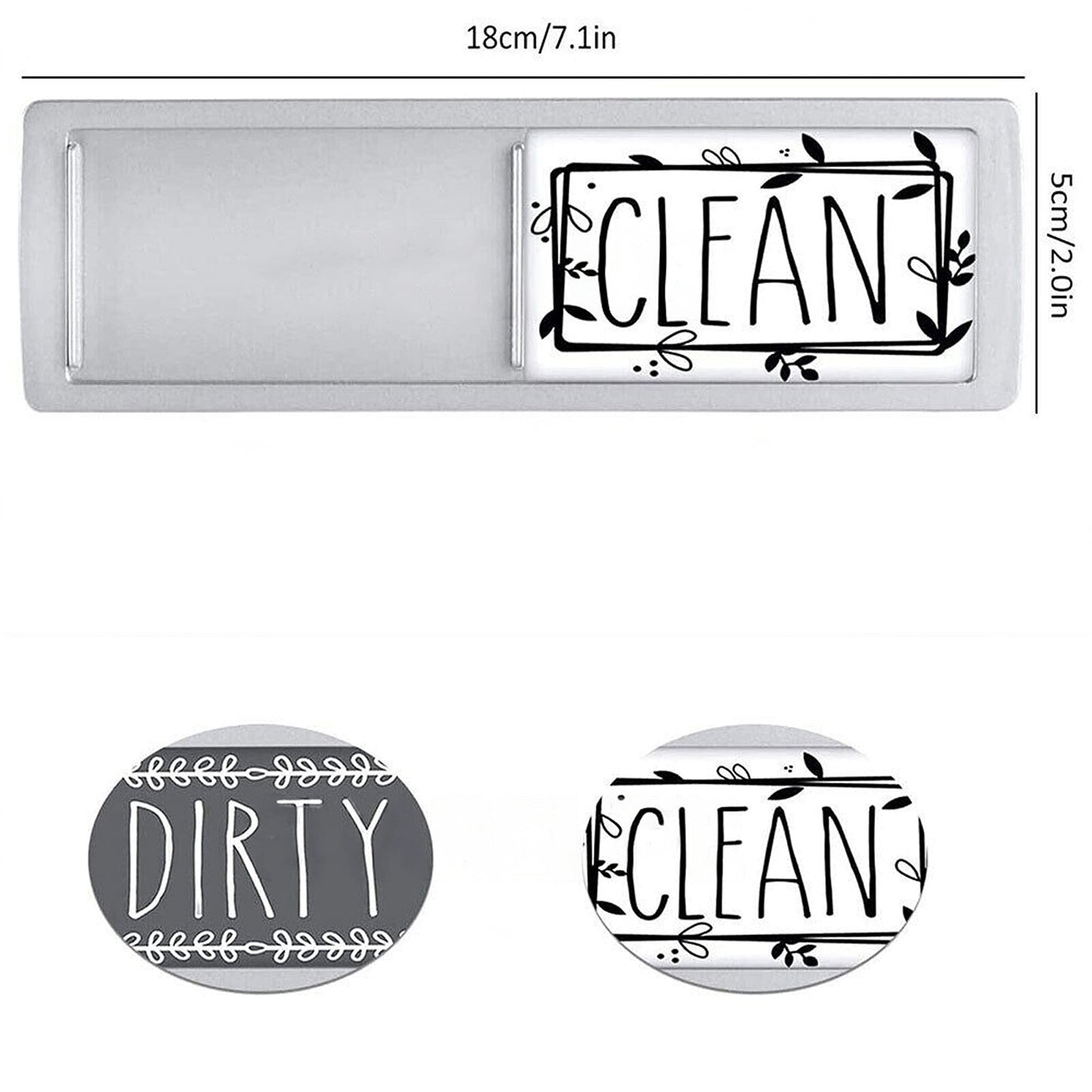 Simple Indicator Magnet for Dishwasher Clean or Dirty Sign