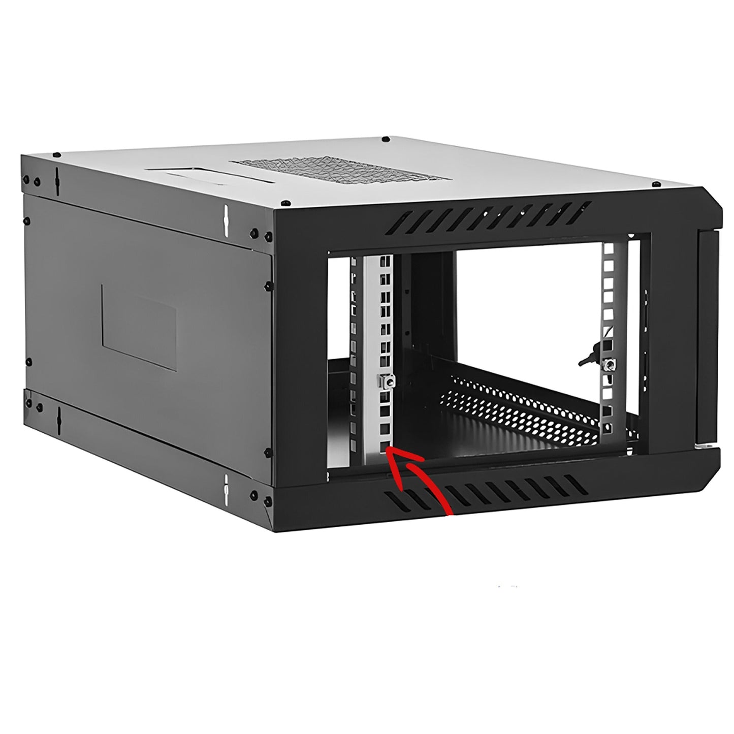 19in Wall Mounted Data Network Cabinet for Servers 450mm Depth