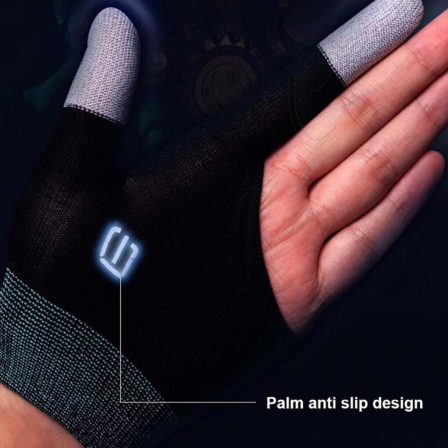 2pcs Sensitive Touch Control Gaming Gloves Breathable Material