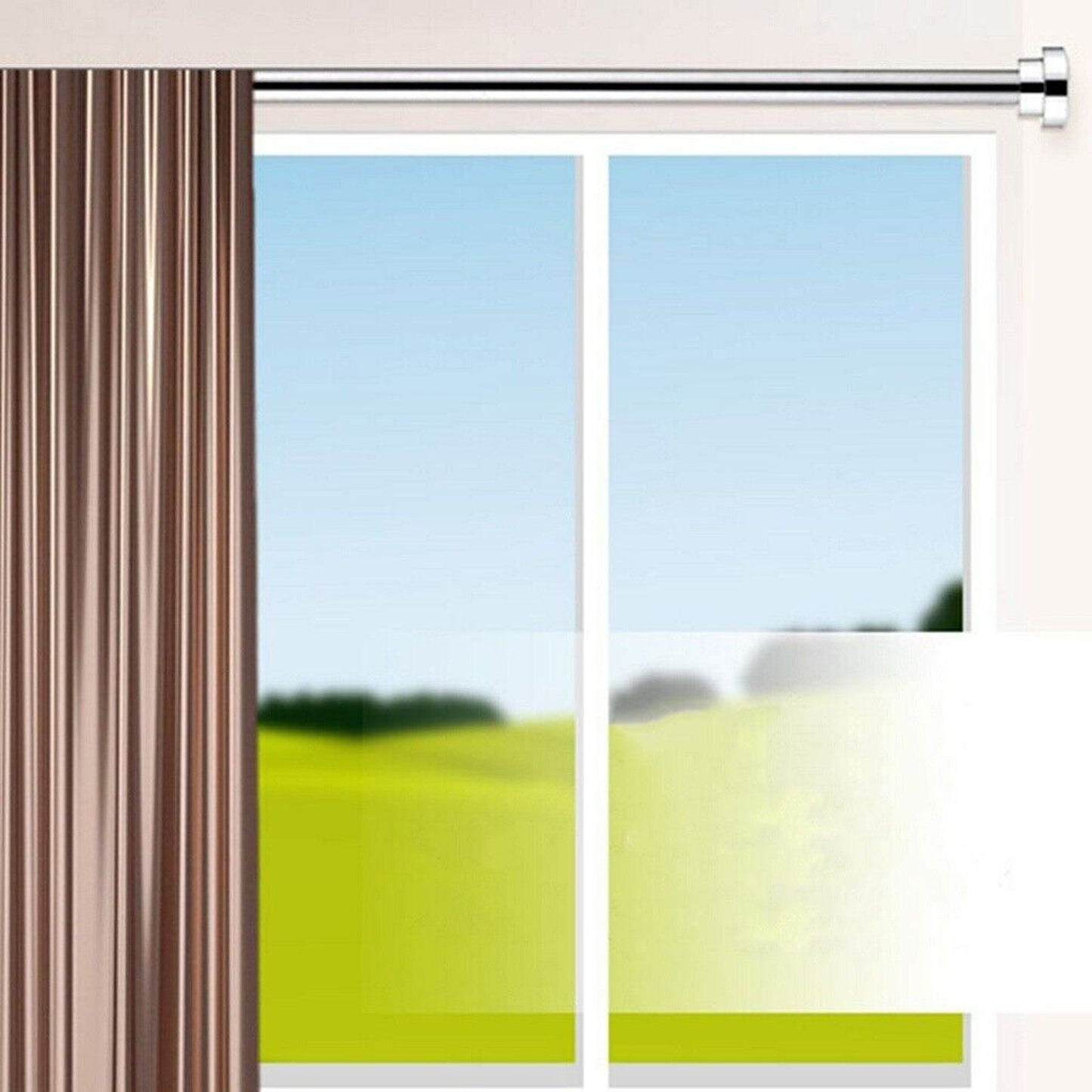Adjustable Stainless Steel Shower Curtain Rod