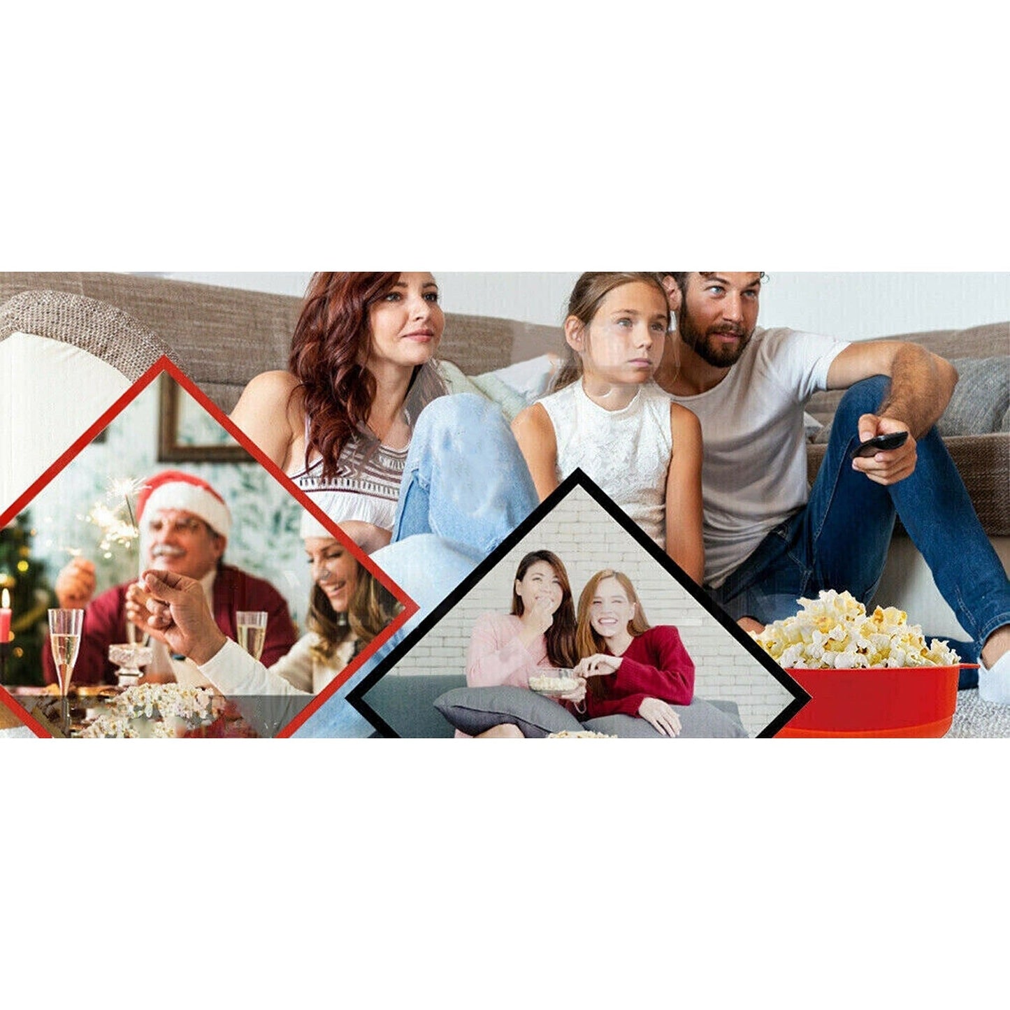 Microwave Popcorn Maker in Collapsible Silicone Bowl