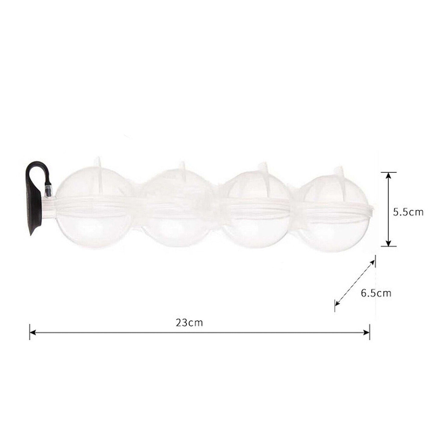Silicone Ice Sphere Molds Large Round Ice Ball Maker - 4 Trays
