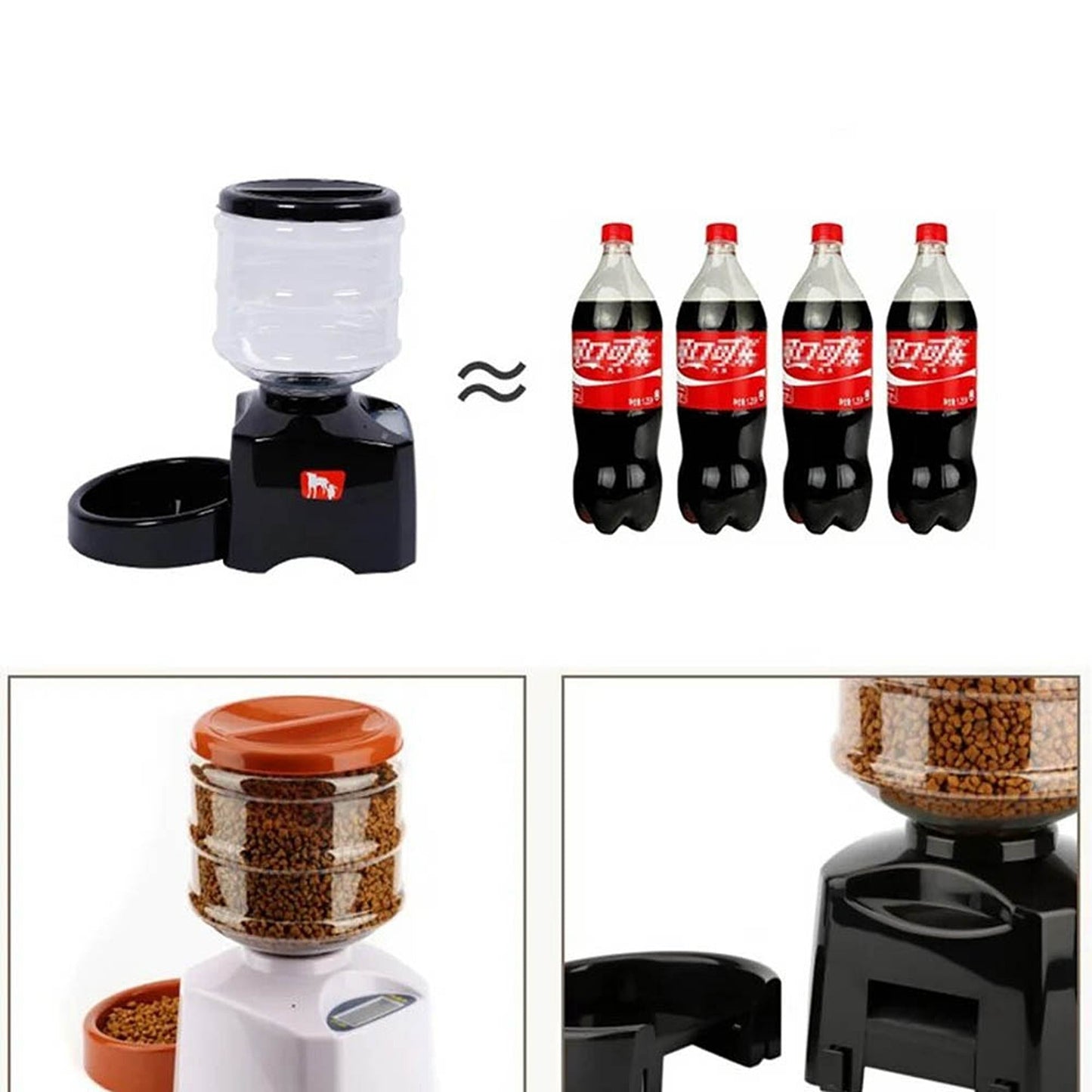 Automatic Pet Feeder with LCD Timer for Dogs and Cats 5.5L