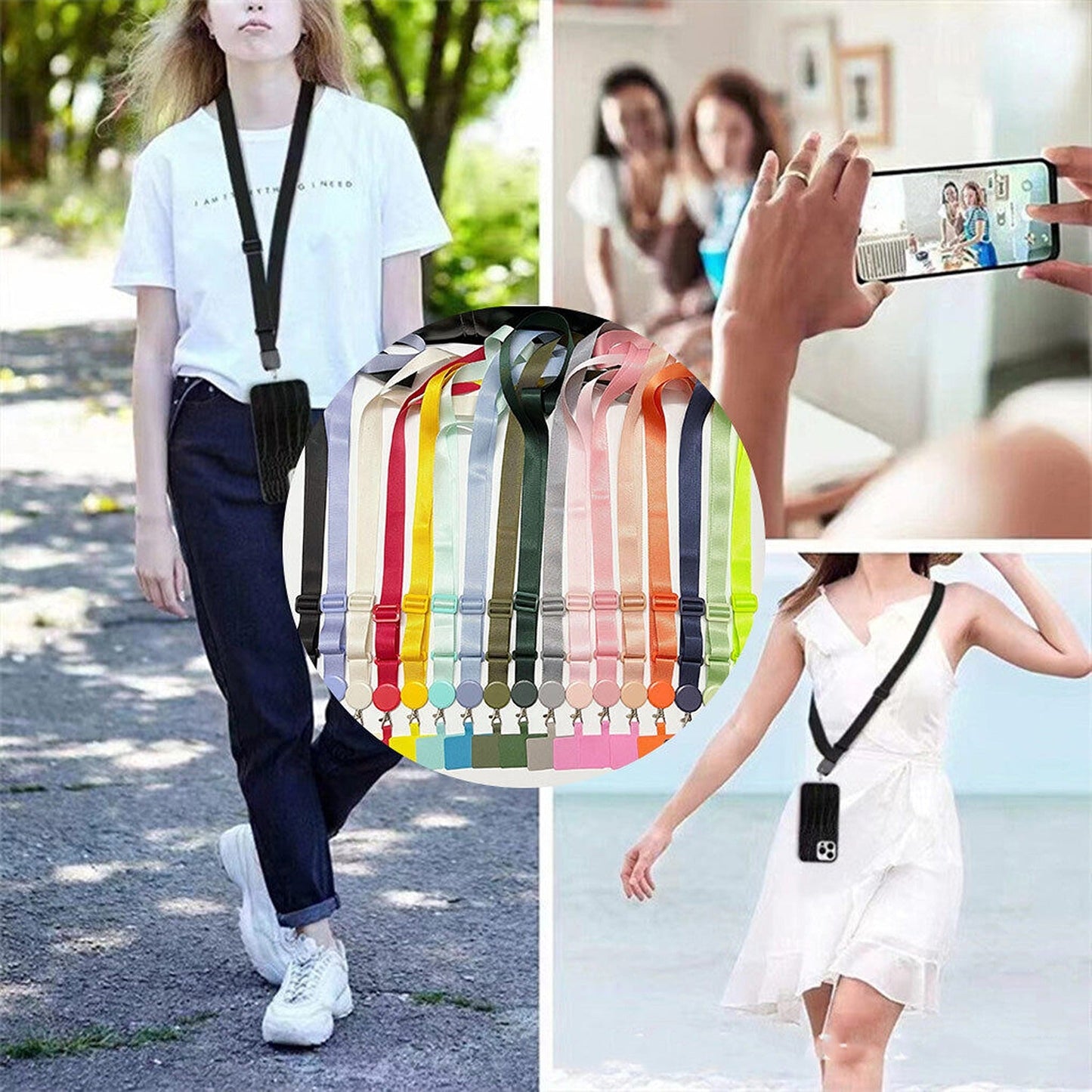 Crossbody Mobile Phone Lanyard with Anti-Lost Neck Strap