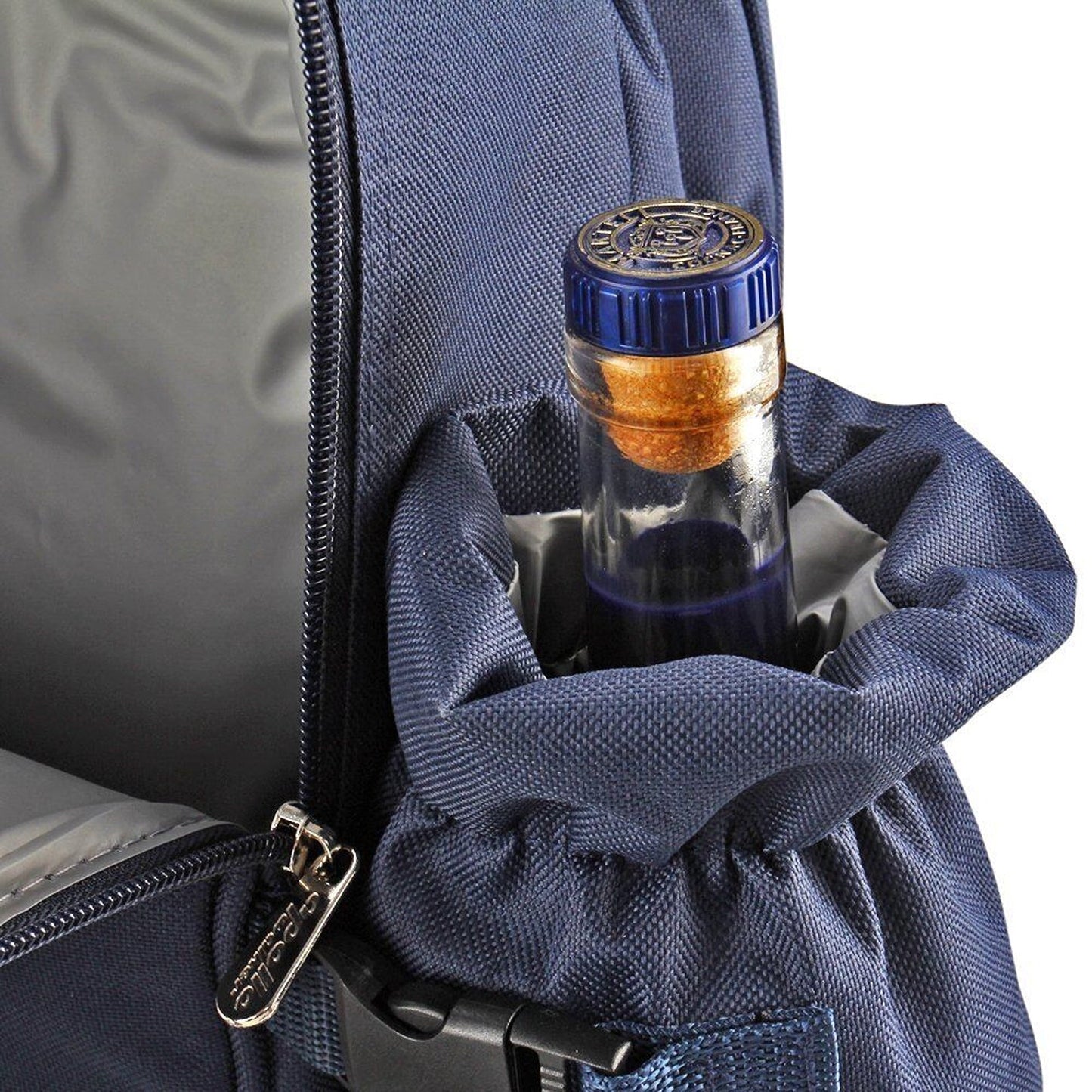 4 Person Picnic Backpack with Insulated Leakproof Cooler Bag
