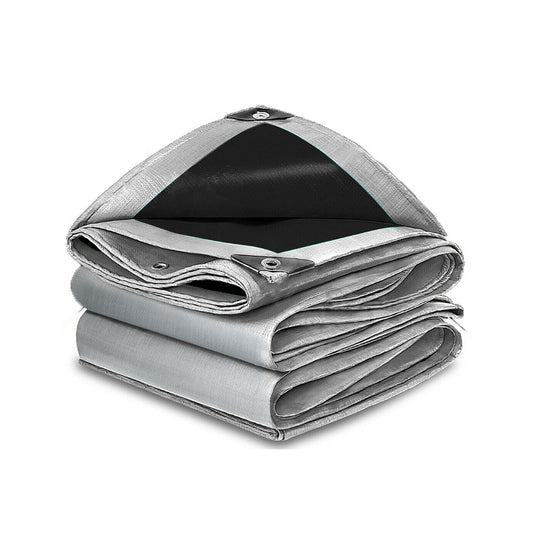 130GSM Heavy Duty Waterproof Camping Poly Tarpaulin Tarp Cover Sheet