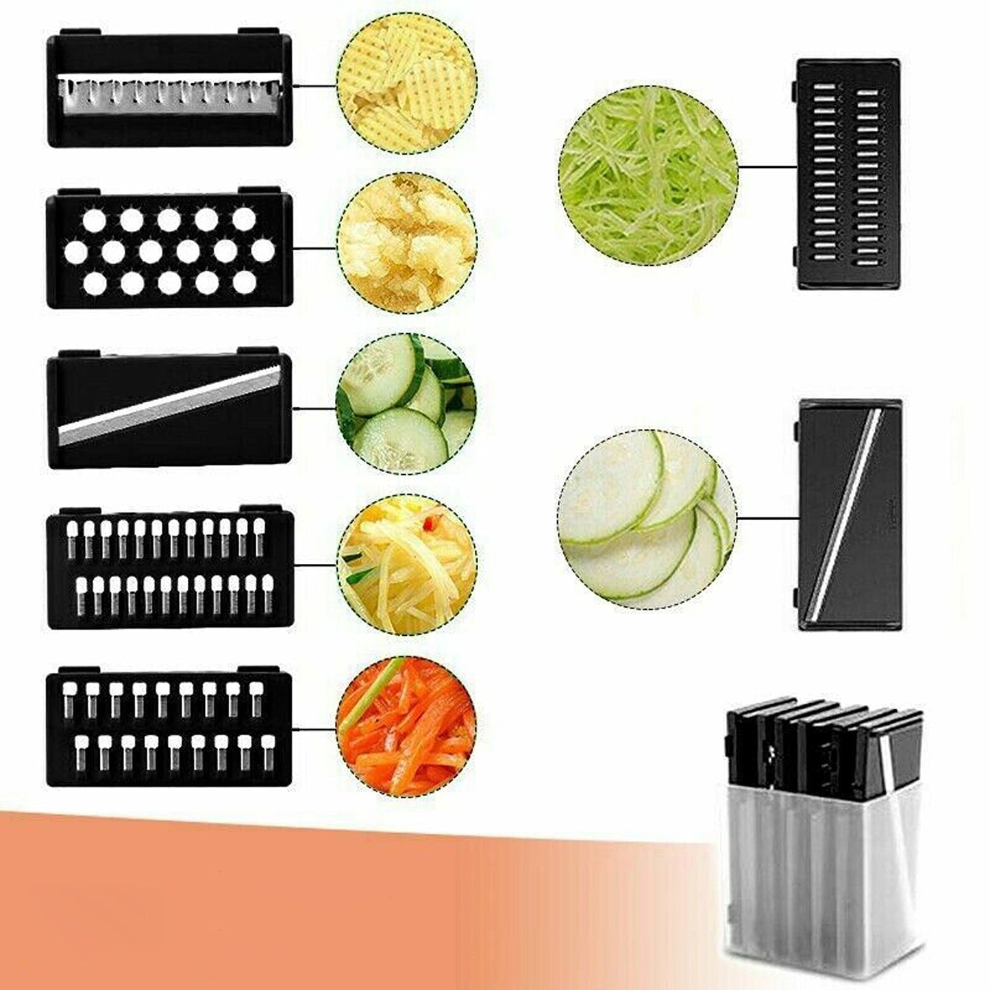 9-in-1 Multi-Function Kitchen Slicer for Vegetables and Fruits