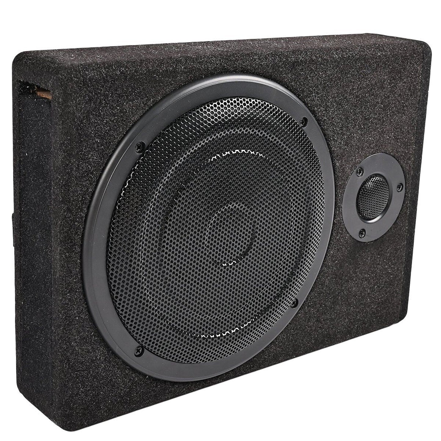 Under-Seat Subwoofer with Built-In Amplifier for Enhanced Car Audio