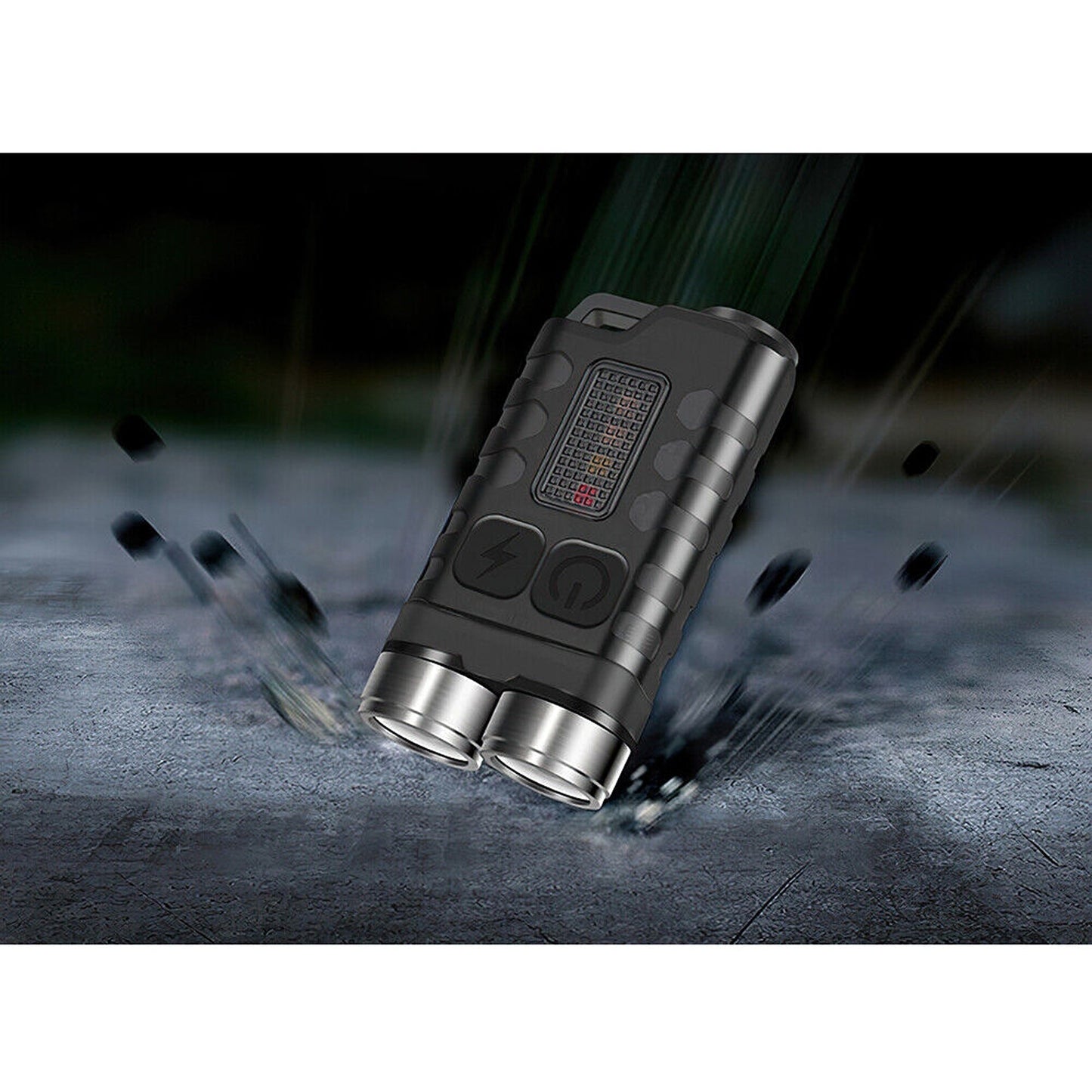 900 Lumens Mini Keychain EDC Flashlight USB Type-C Rechargeable Work Light