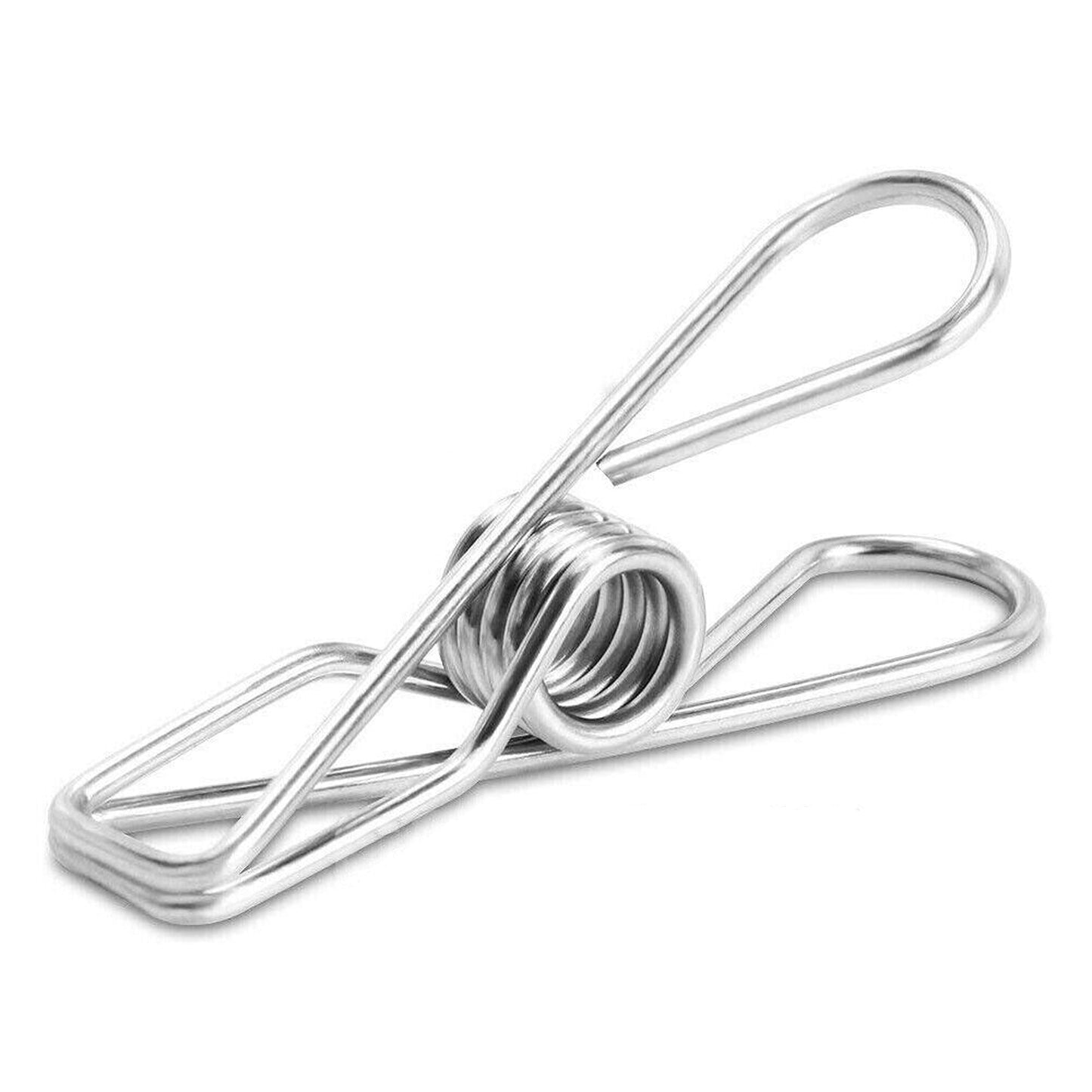 Windproof Stainless Steel Clothes Pegs Hanging Clips Pins Laundry Clamp