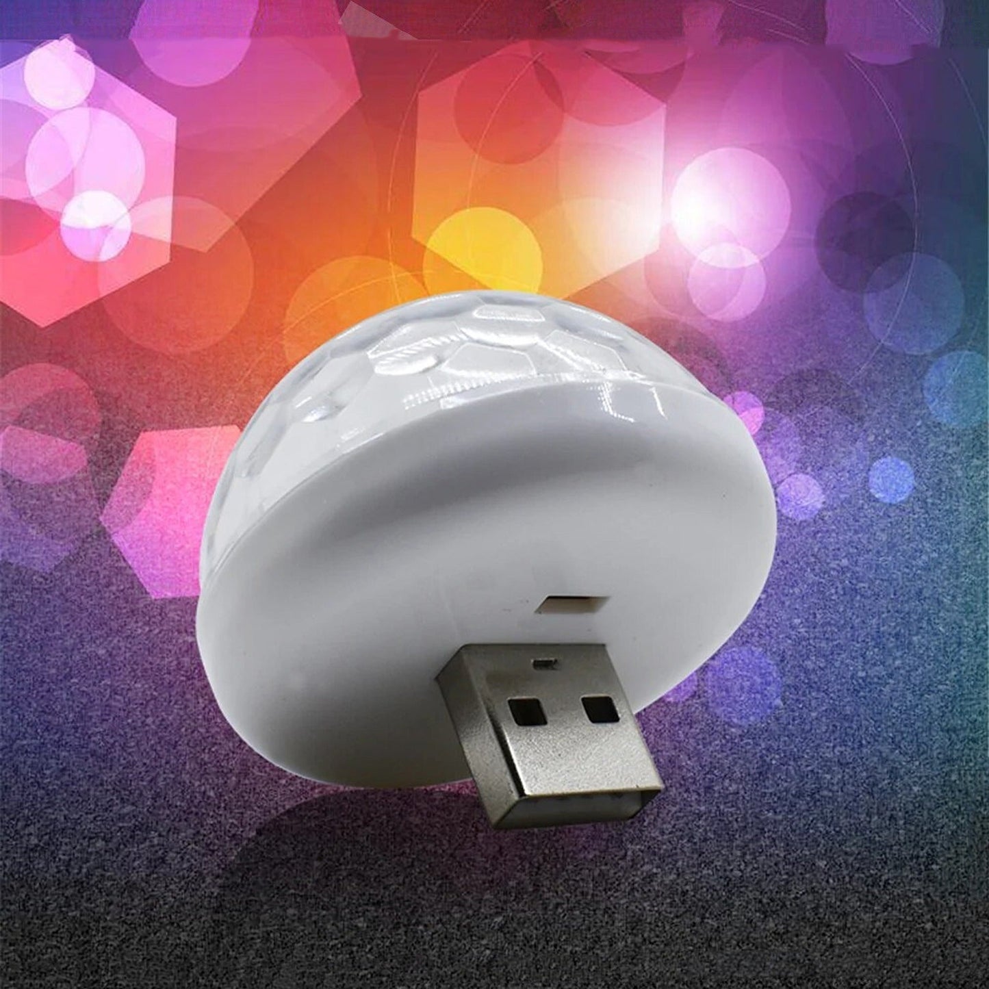Portable LED Strobe Lamp Mini USB Disco Ball Party Light for DJ Stage