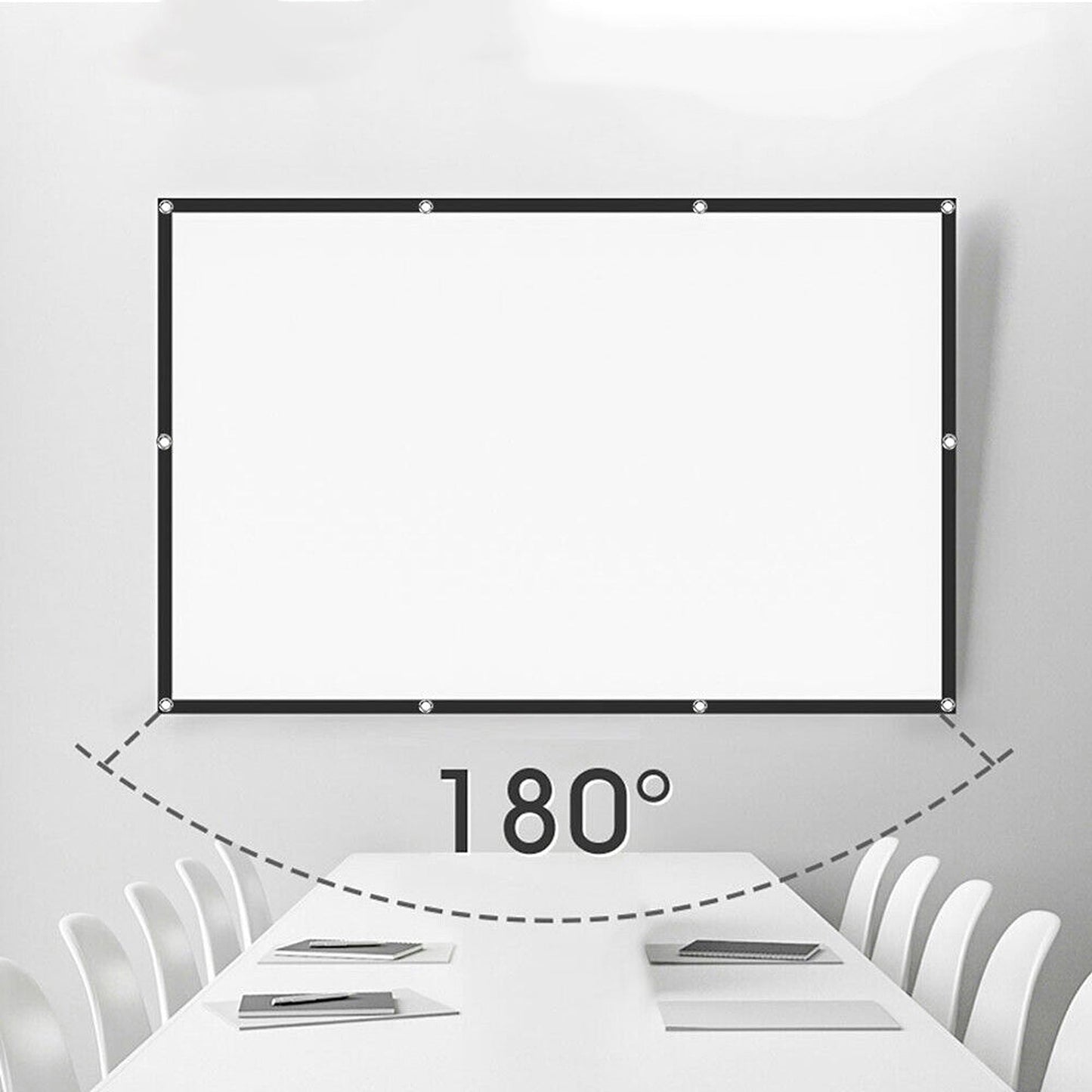 120-Inch Outdoor Hanging Projector Screen for Home Theater and Cinema Use