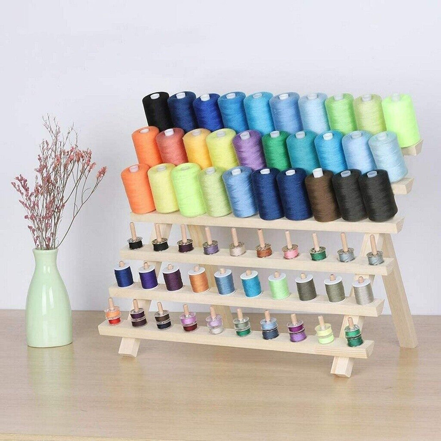 Craft Organizer Foldable Embroidery Thread Holder Sewing Rack