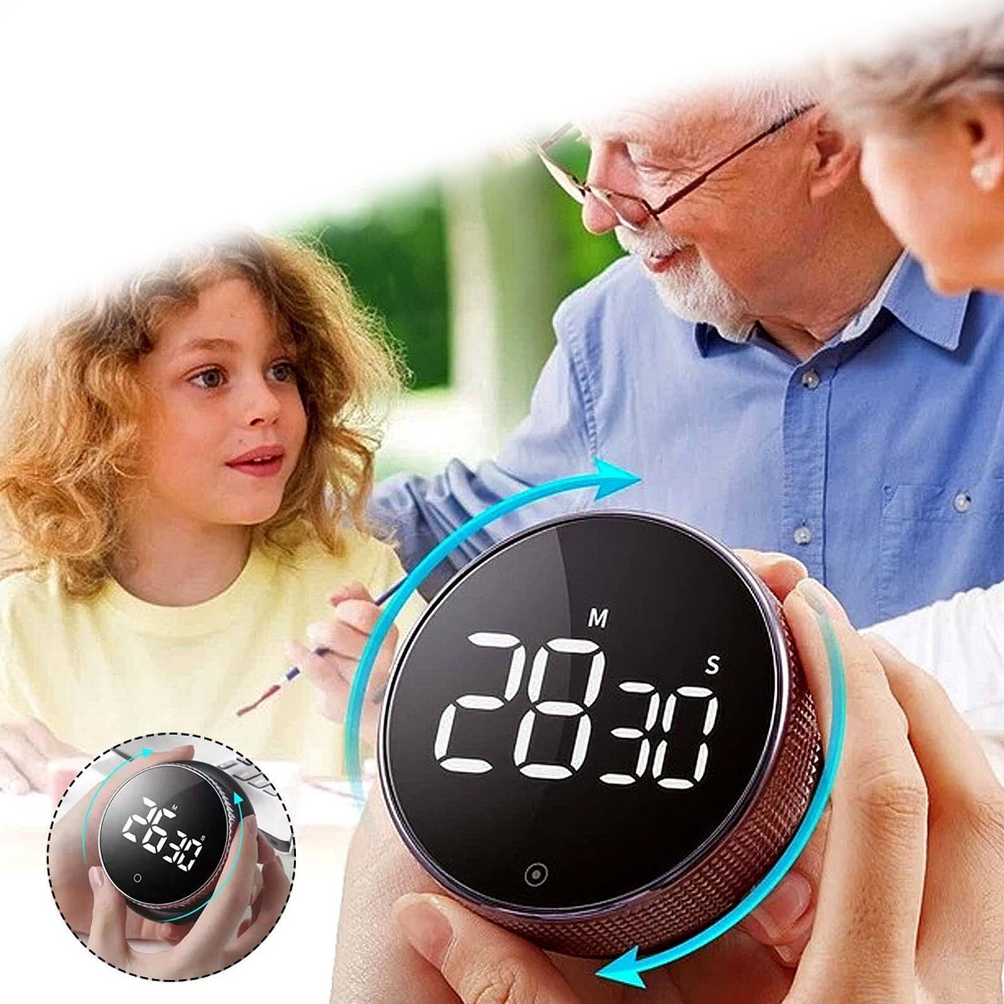 Smart Magnetic Digital Rotation Countdown Timer