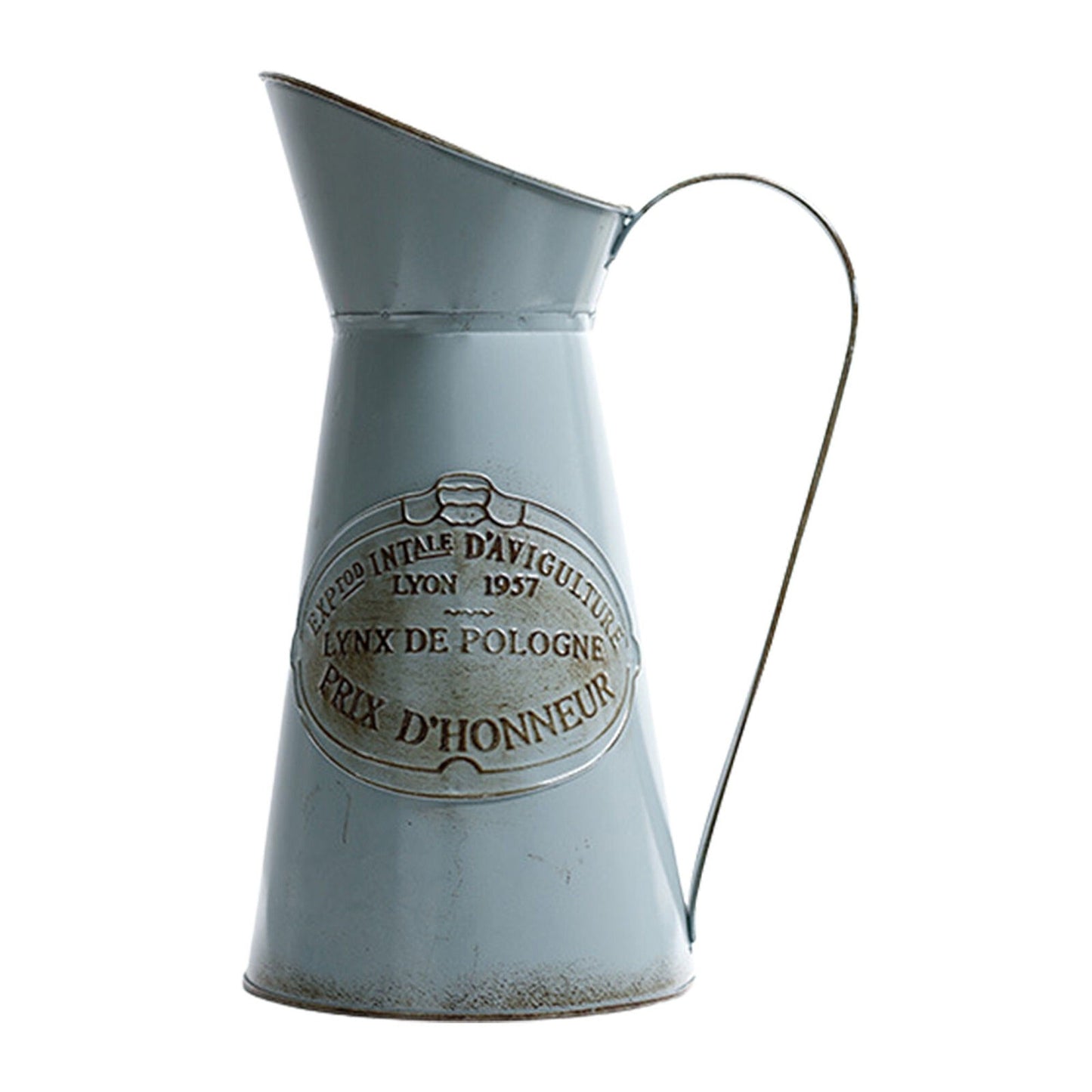 Garden Style Metal Jug Retro Chic Wedding Flower Vase Craft