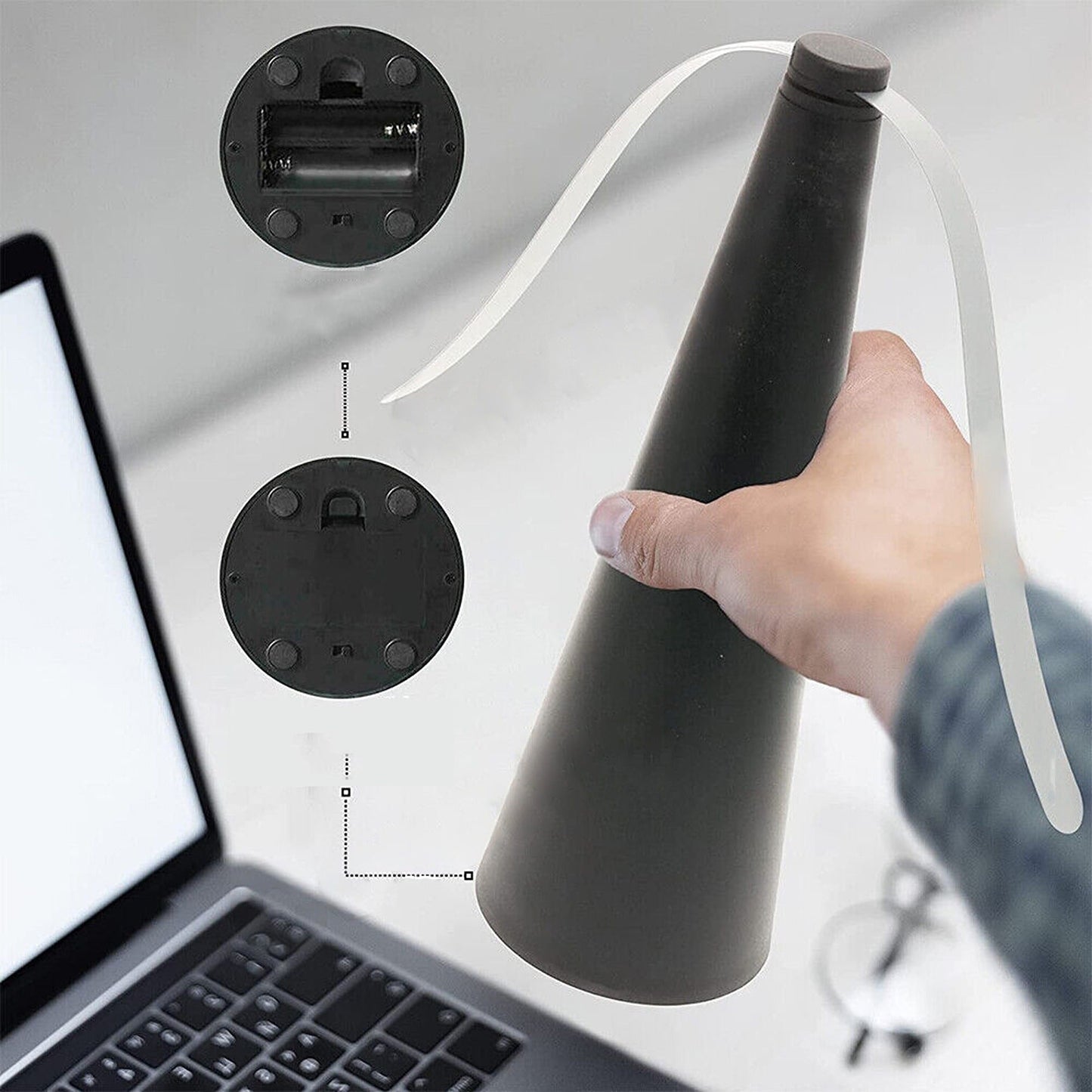Black Automatic Fly Trap Fan Food Protector Bug Repellent