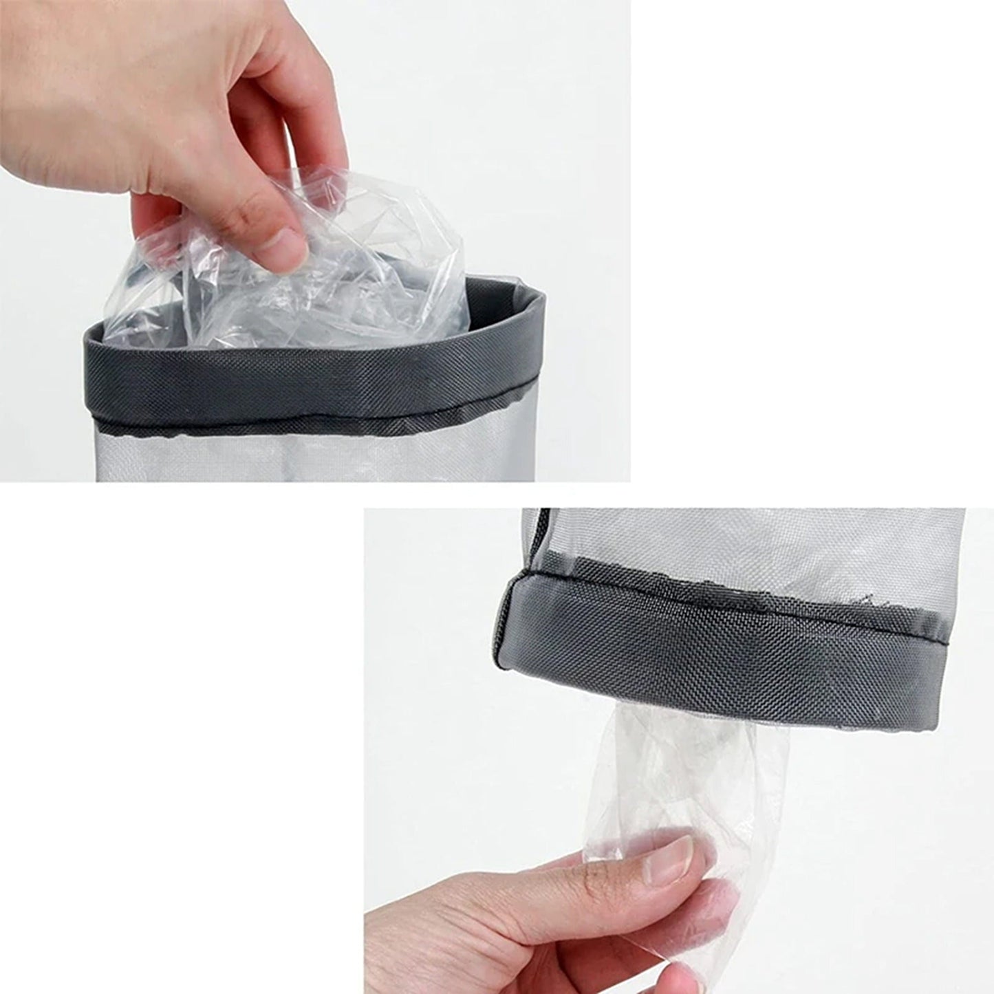 2pcs Hanging Mesh Storage for Carrier Bags Garbage Bag Dispenser
