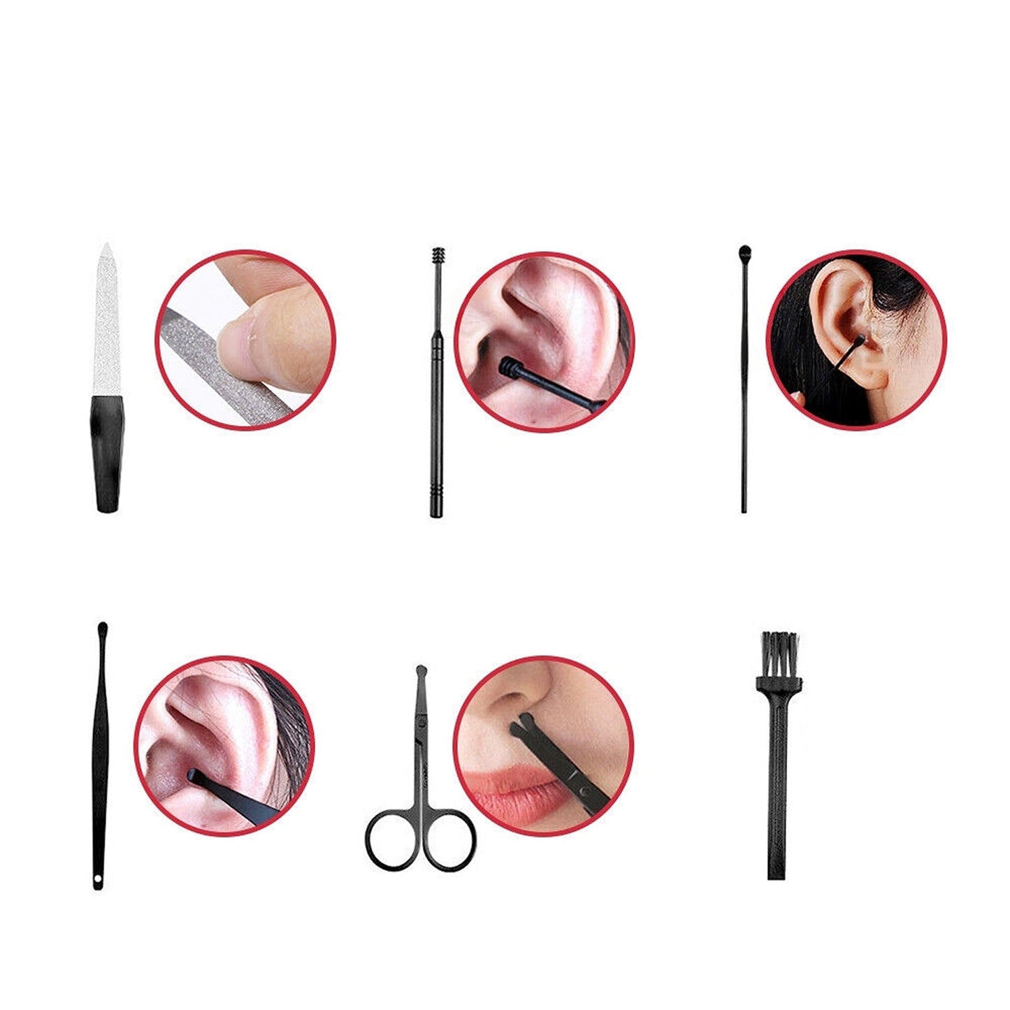 Complete Pedicure Manicure Set 24pcs Stainless Steel Grooming Kit