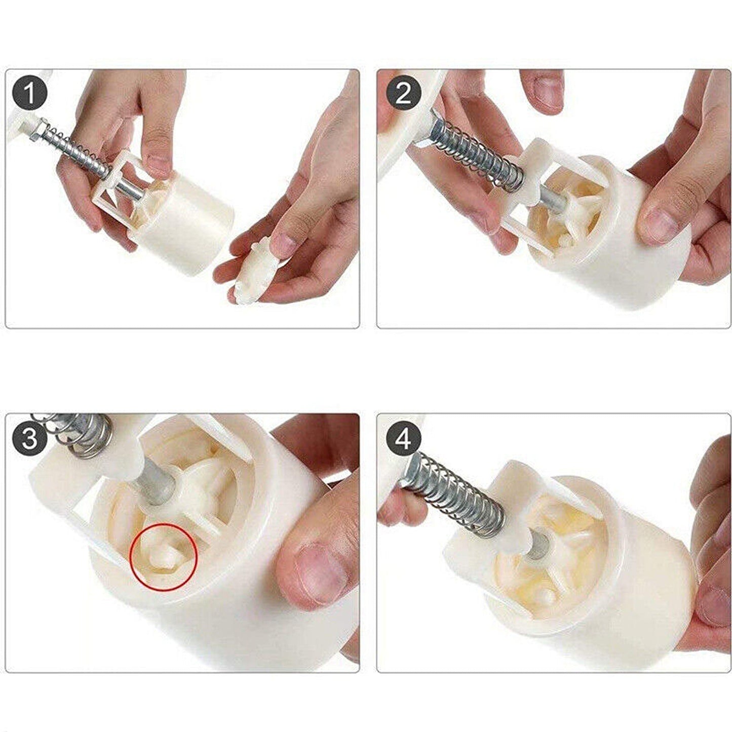 DIY Moon Cake Flower Stamps Mold Round Pastry Decor Cookies