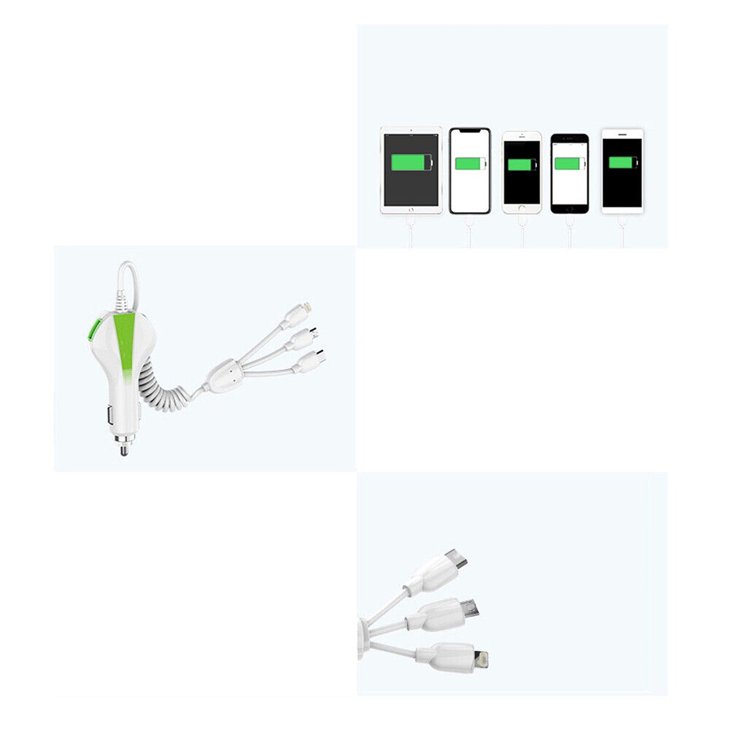 Fast Charging USB 3.0 Car Charger for iPhone and Samsung 12V