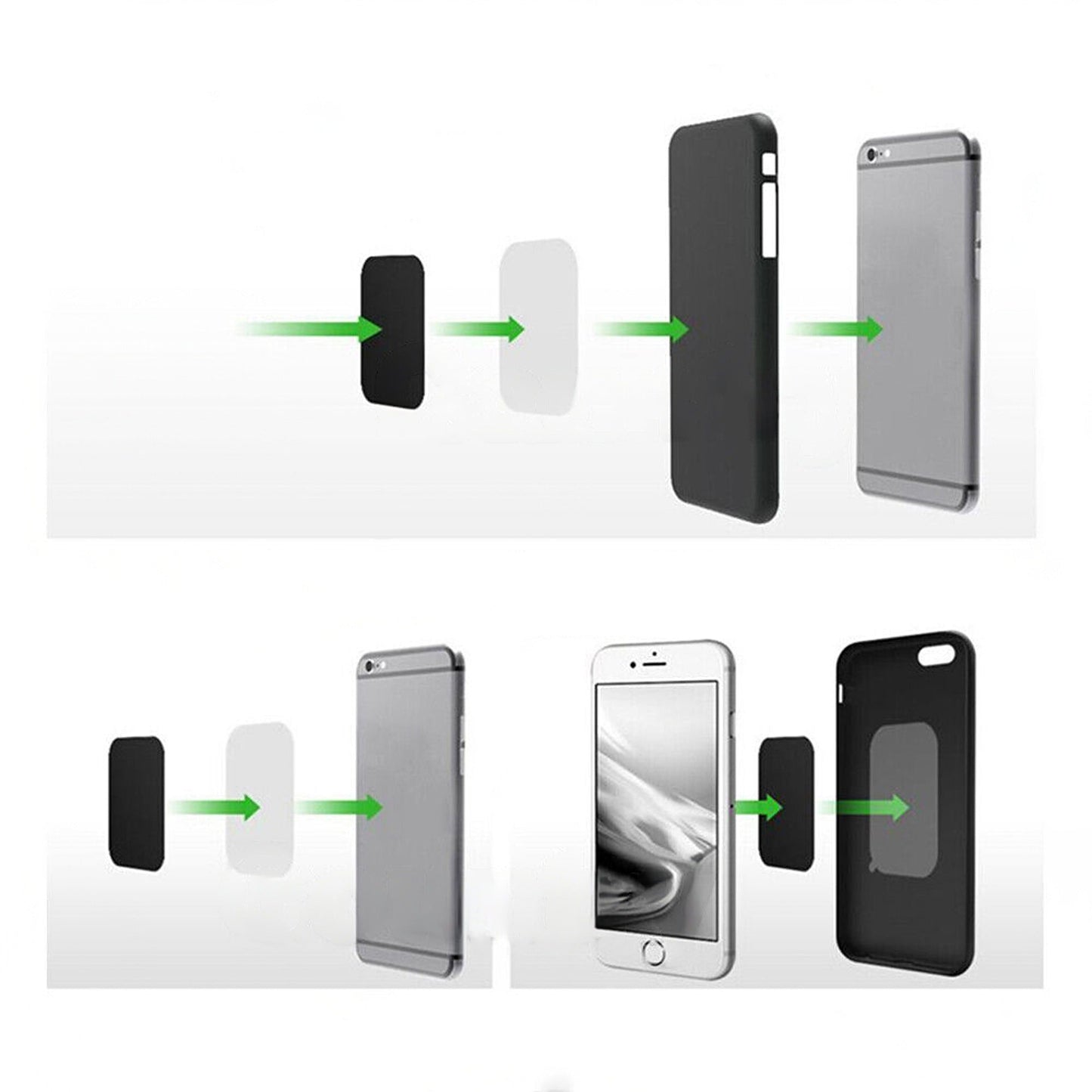 Adhesive Replacement Metal Plates for Magnetic Car Phone GPS Mount