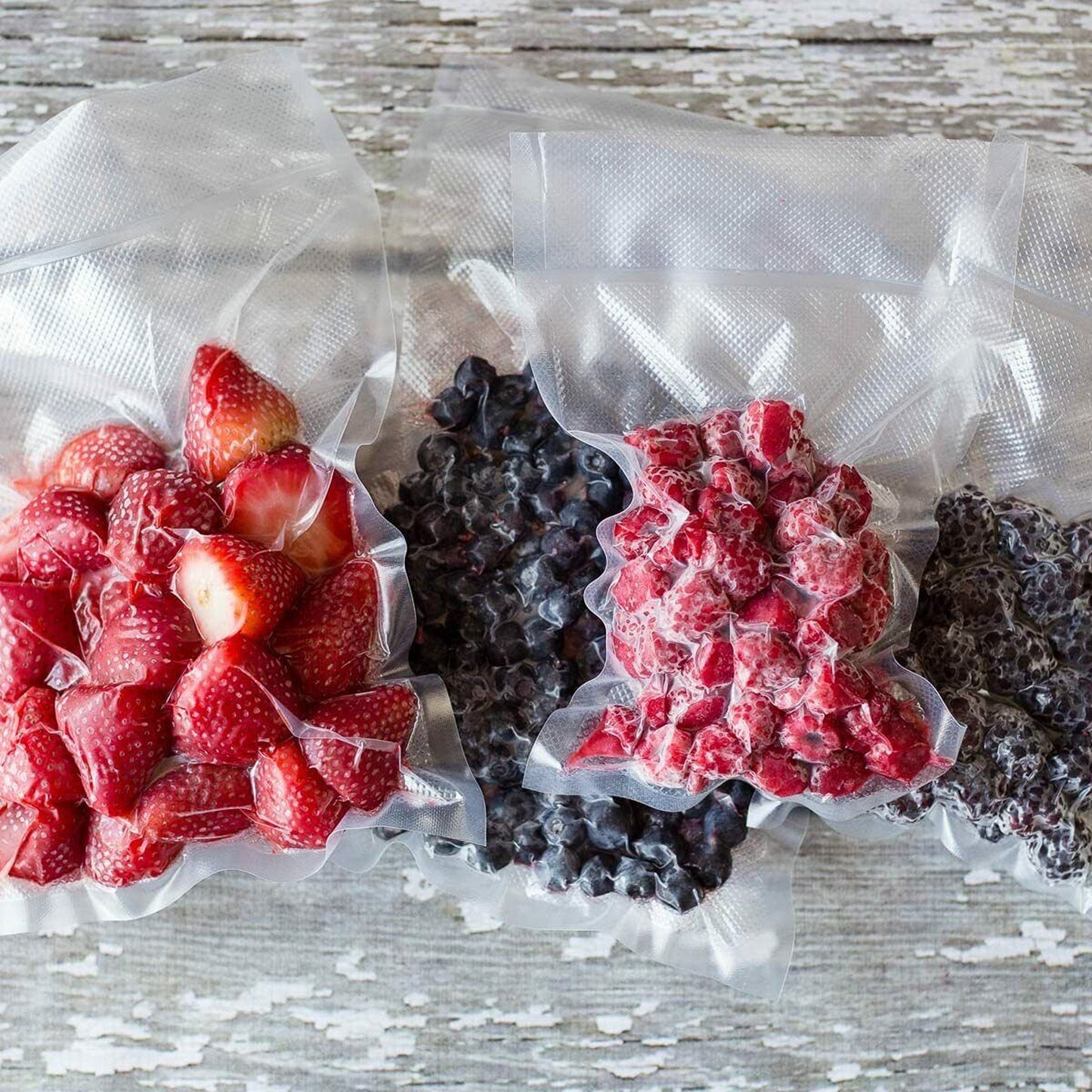 100x Pre cut Vacuum Sealer Bags Food Storage Heat Seal Saver