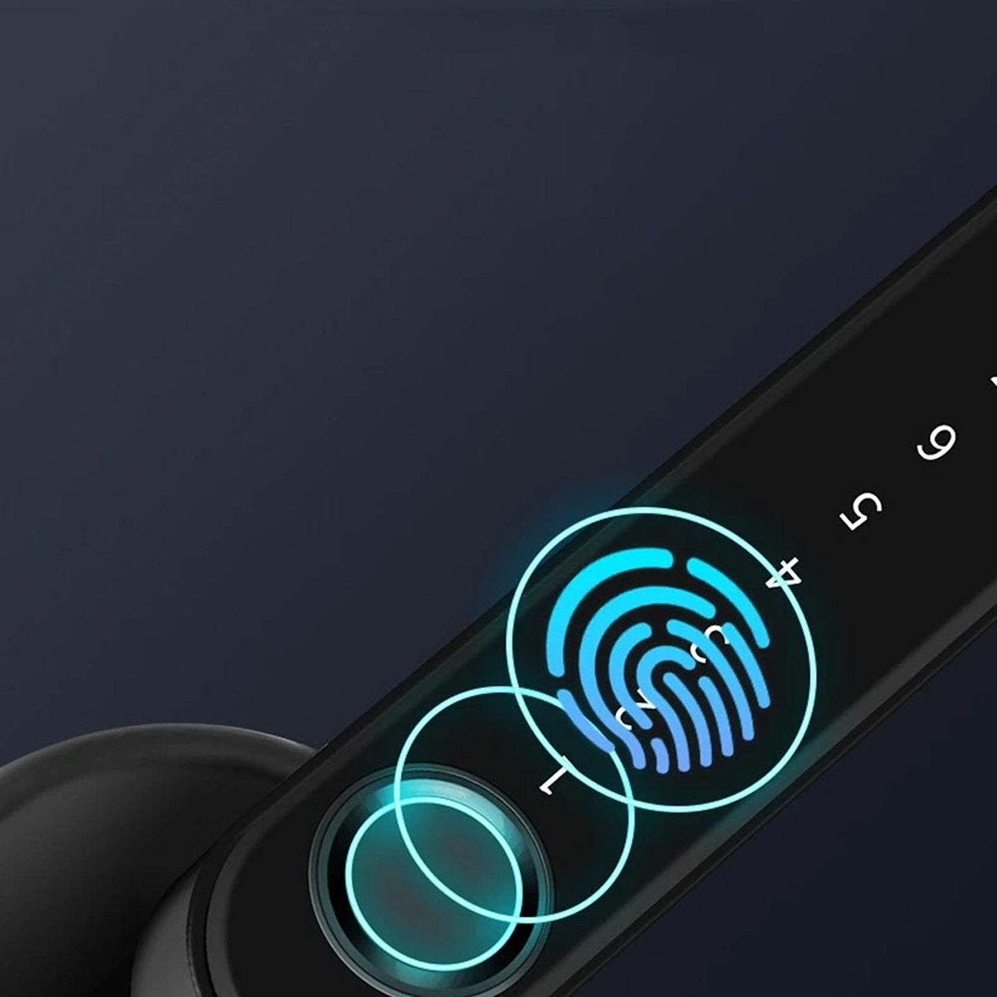 Smart Door Lock with Fingerprint and Bluetooth Digital Handle