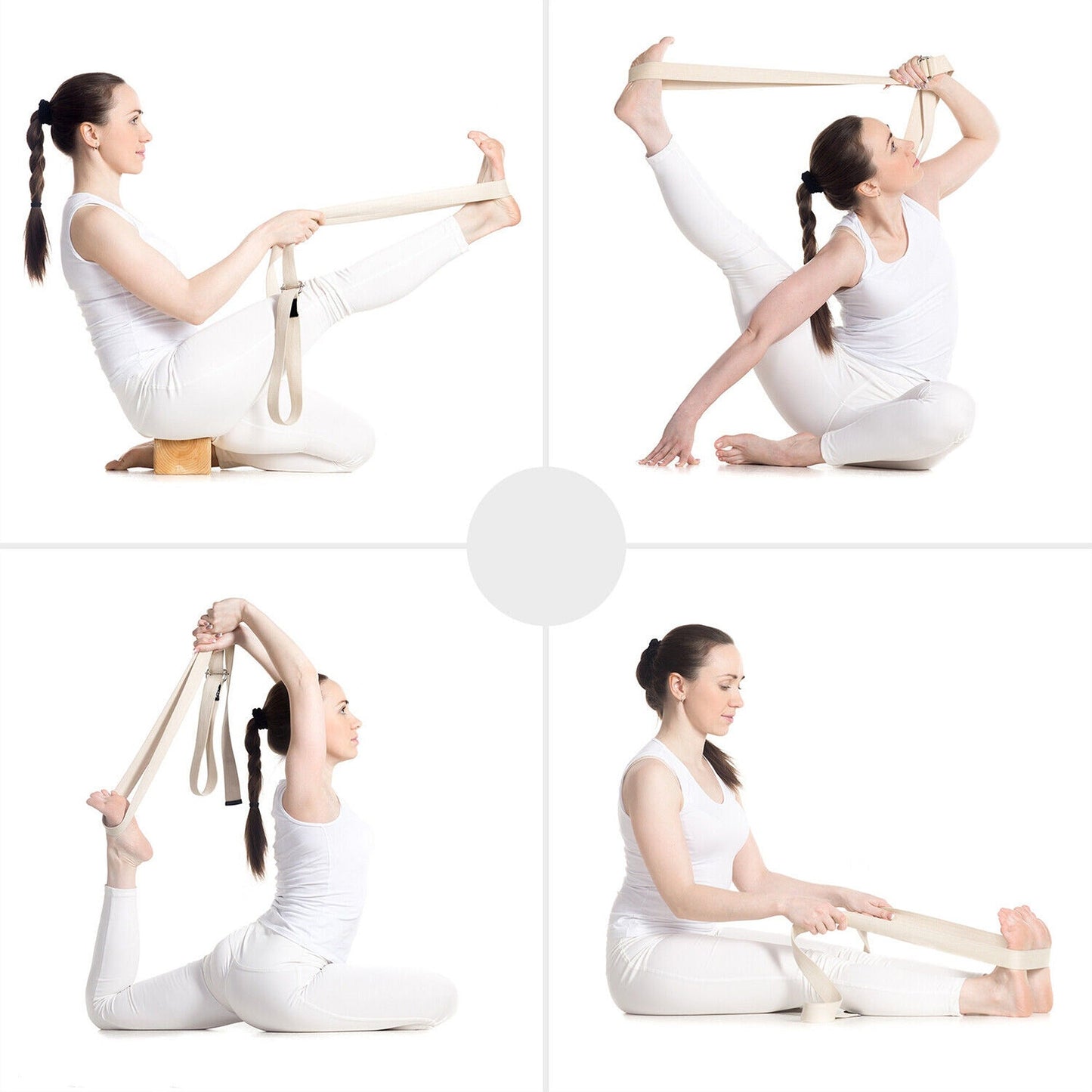 Yoga Pilates Stretching Strap Essential Exercise Band