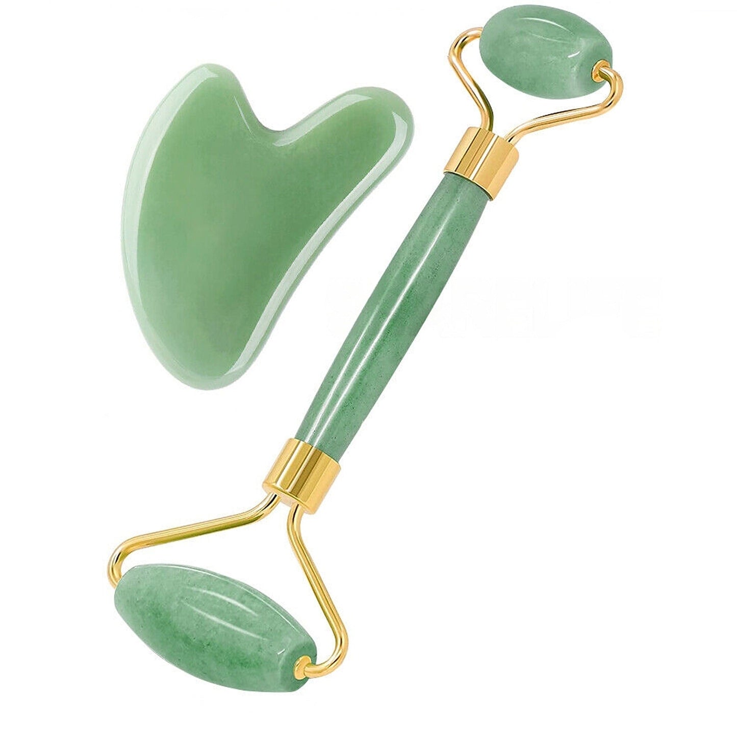 Jade Facial Gua Sha Board Natural Guasha Massager Tool Set