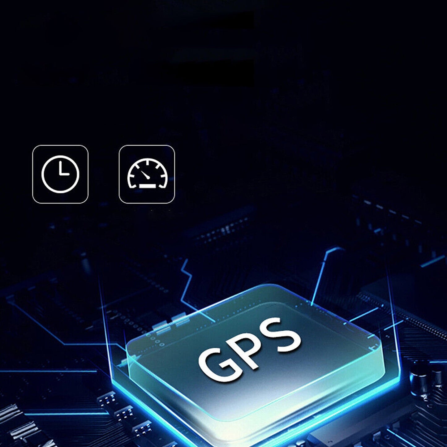 Solar HUD Display Wireless GPS Head-up Digital Speedometer Car