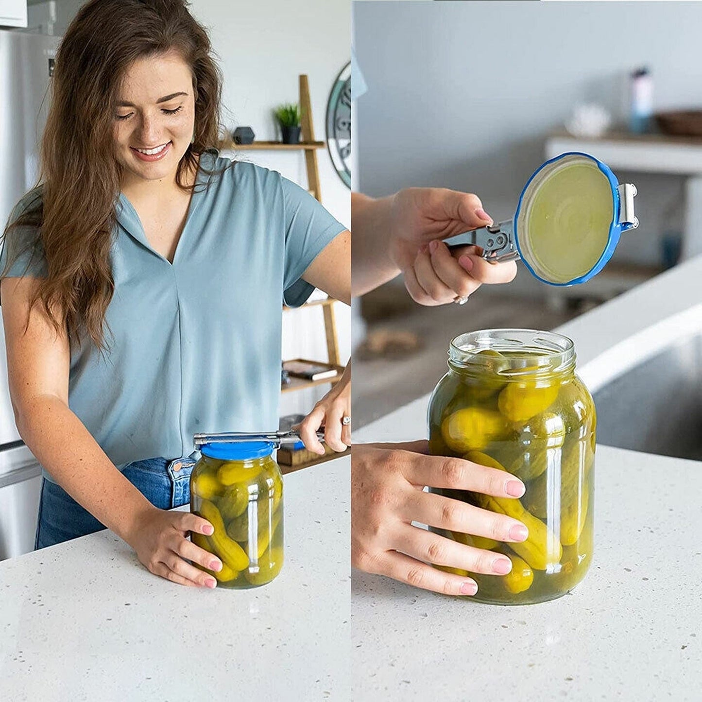 Adjustable Jar and Bottle Opener Stainless Steel Kitchen Tool