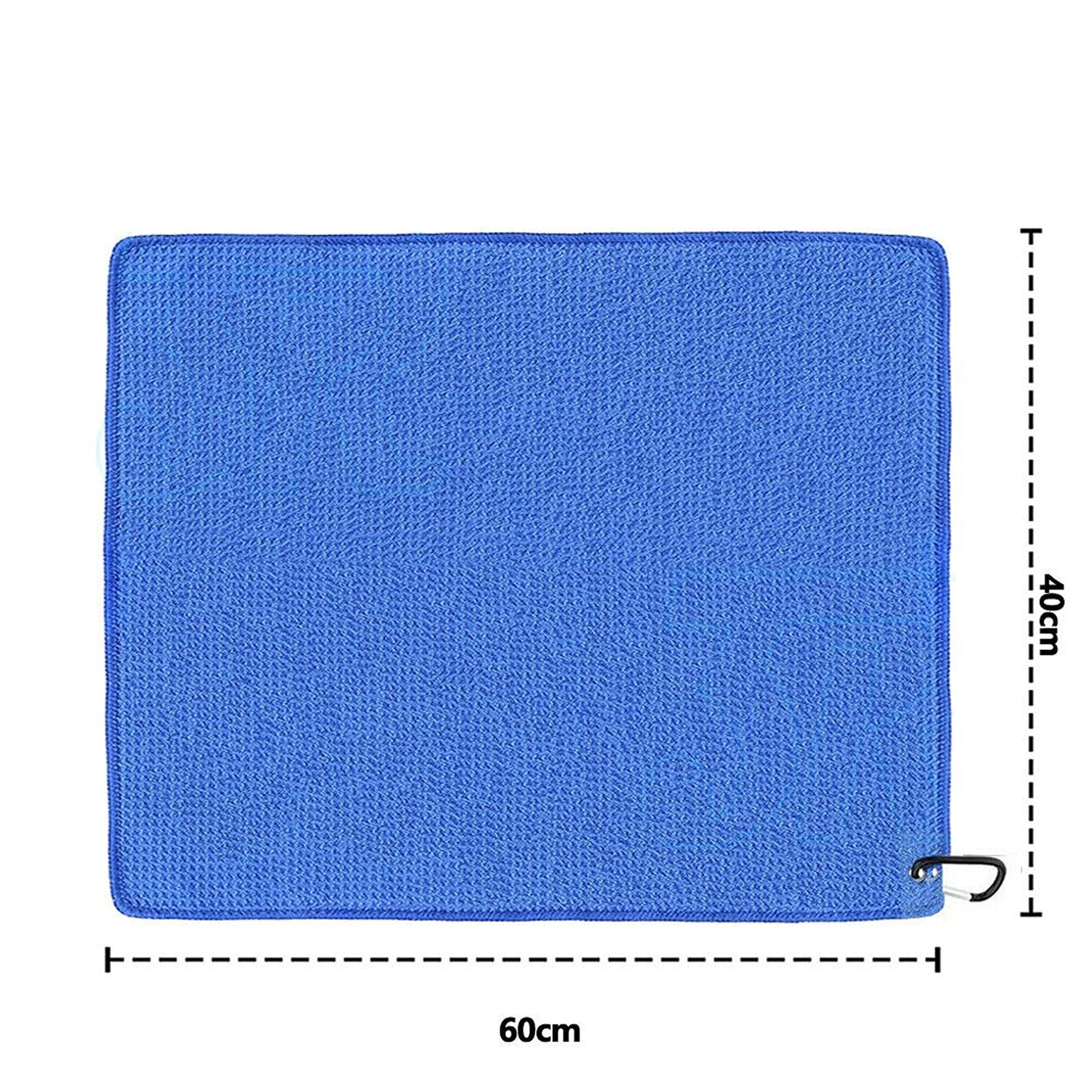 Cotton Waffle Pattern Golf Towel with Carabiner Sports Cleaning Towels