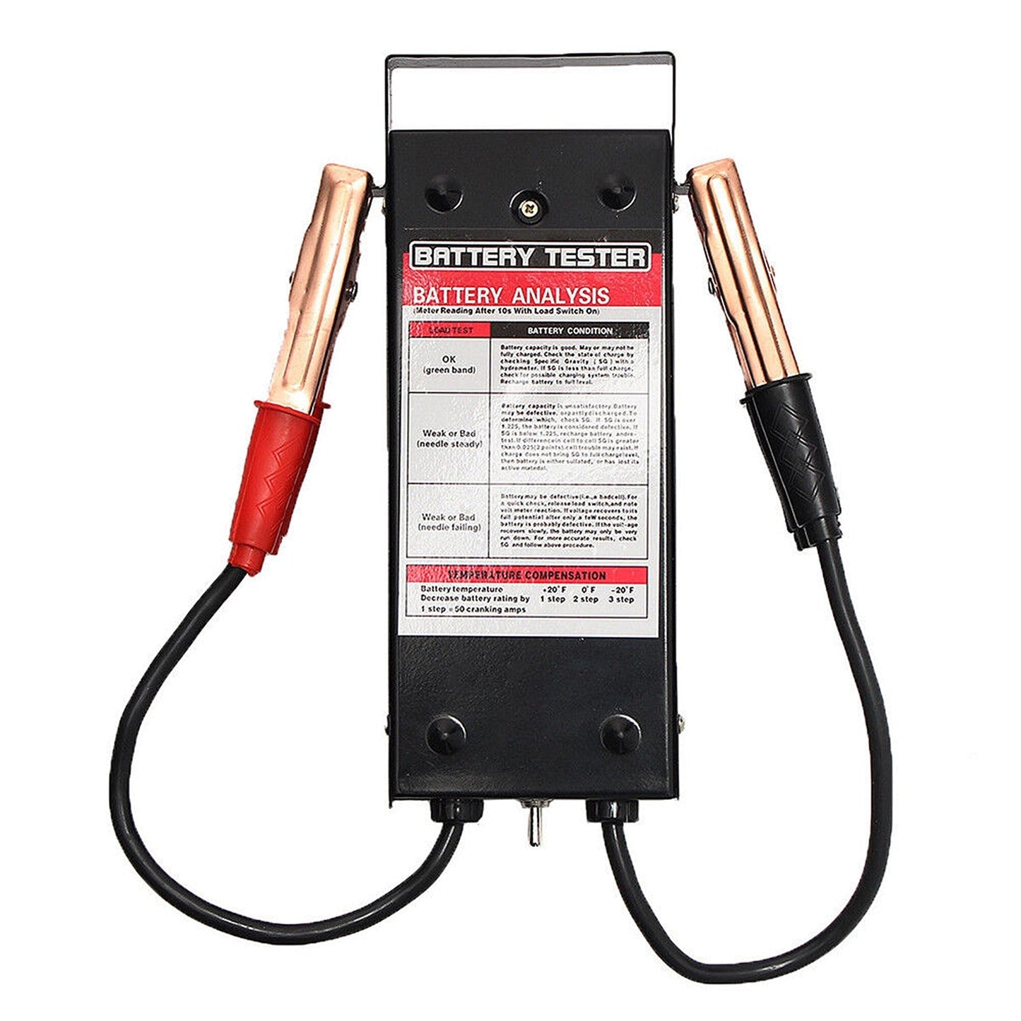 Car Battery Load Tester 100 Amp Analyzer for Vehicle Diagnostic Checks