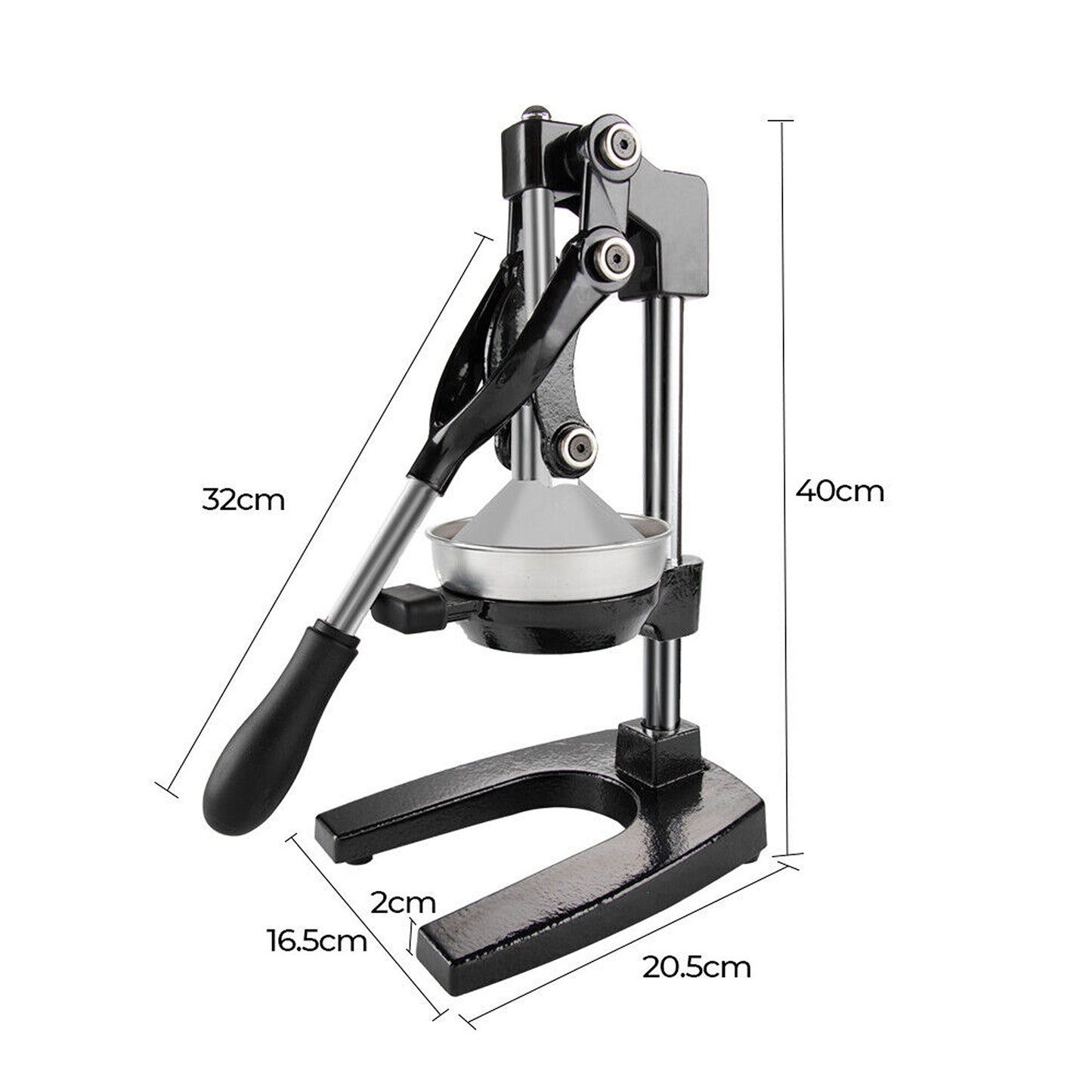 Manual Citrus Juicer Commercial Hand Press Extractor for Orange and Lemon