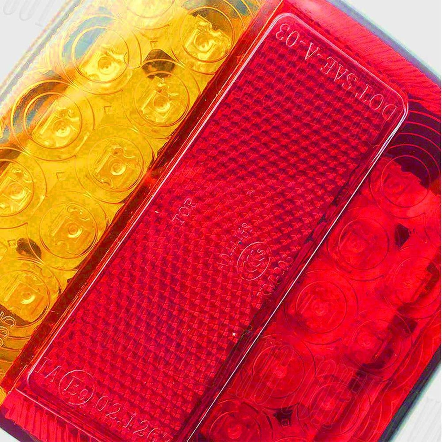 2pcs Submersible Trailer Tail Lights 26 LED Boat and Truck Lamp Kit