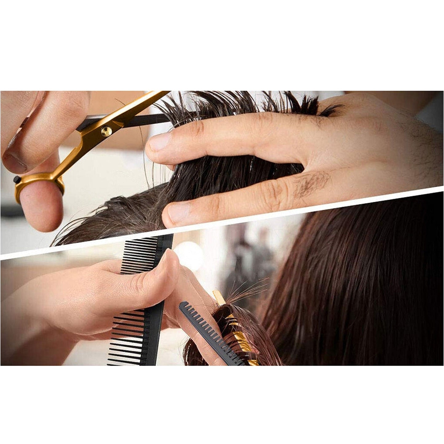 Hairdressing Hair Cutting Thinning Shears Professional Salon Barber Scissors Set