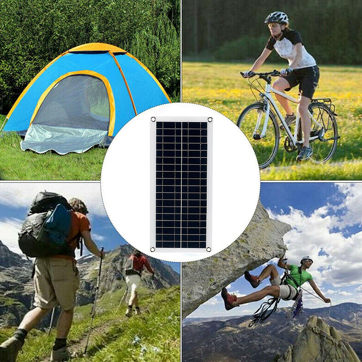 Camping Solar Panel Mono Caravan Charging Power Battery