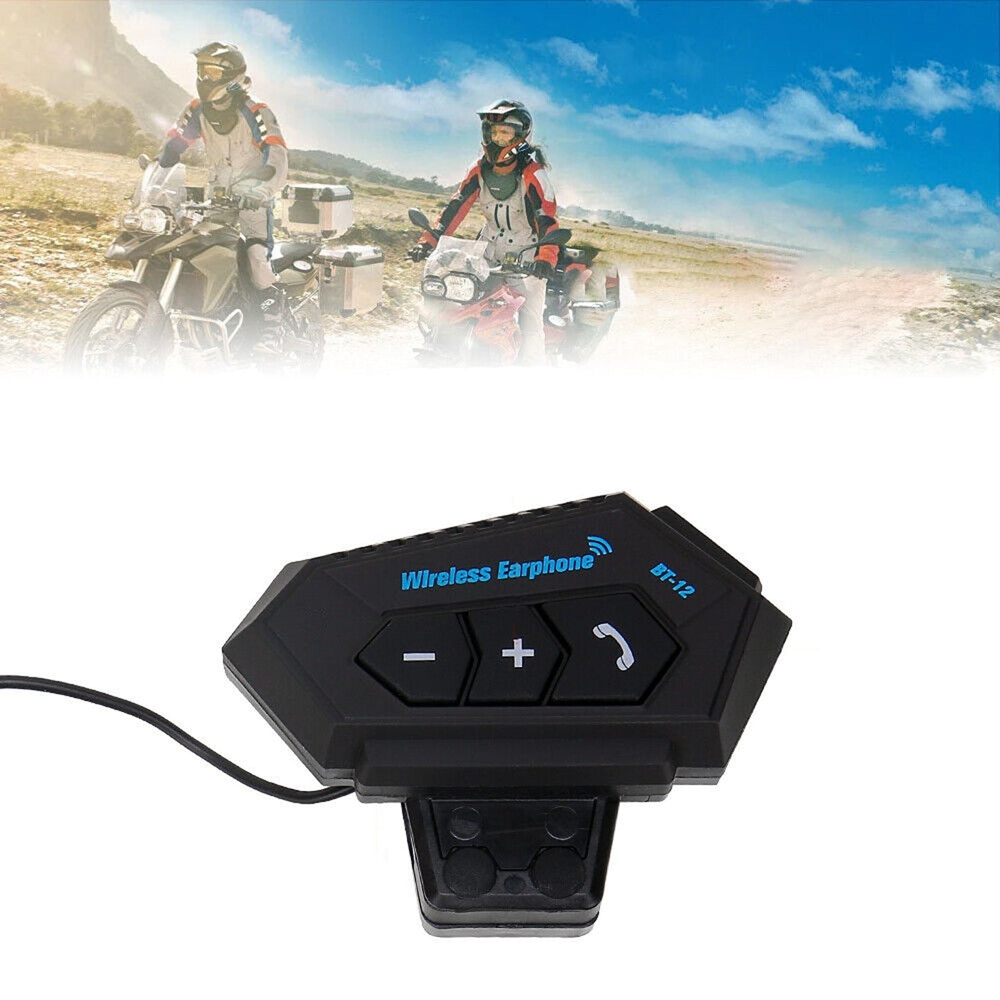 Motorcycle Helmet Bluetooth Headset for Hands-Free Communication