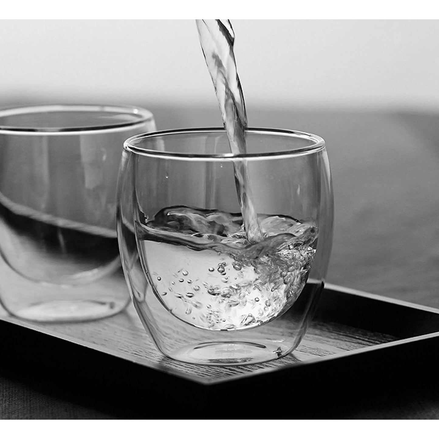350ml Double Wall Insulated Glass Mugs for Coffee and Tea